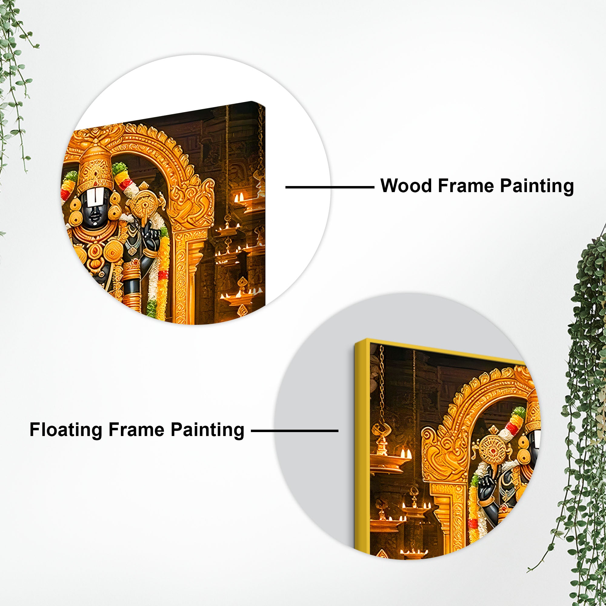 Tirupati Balaji Premium Canvas Wall Painting for Home