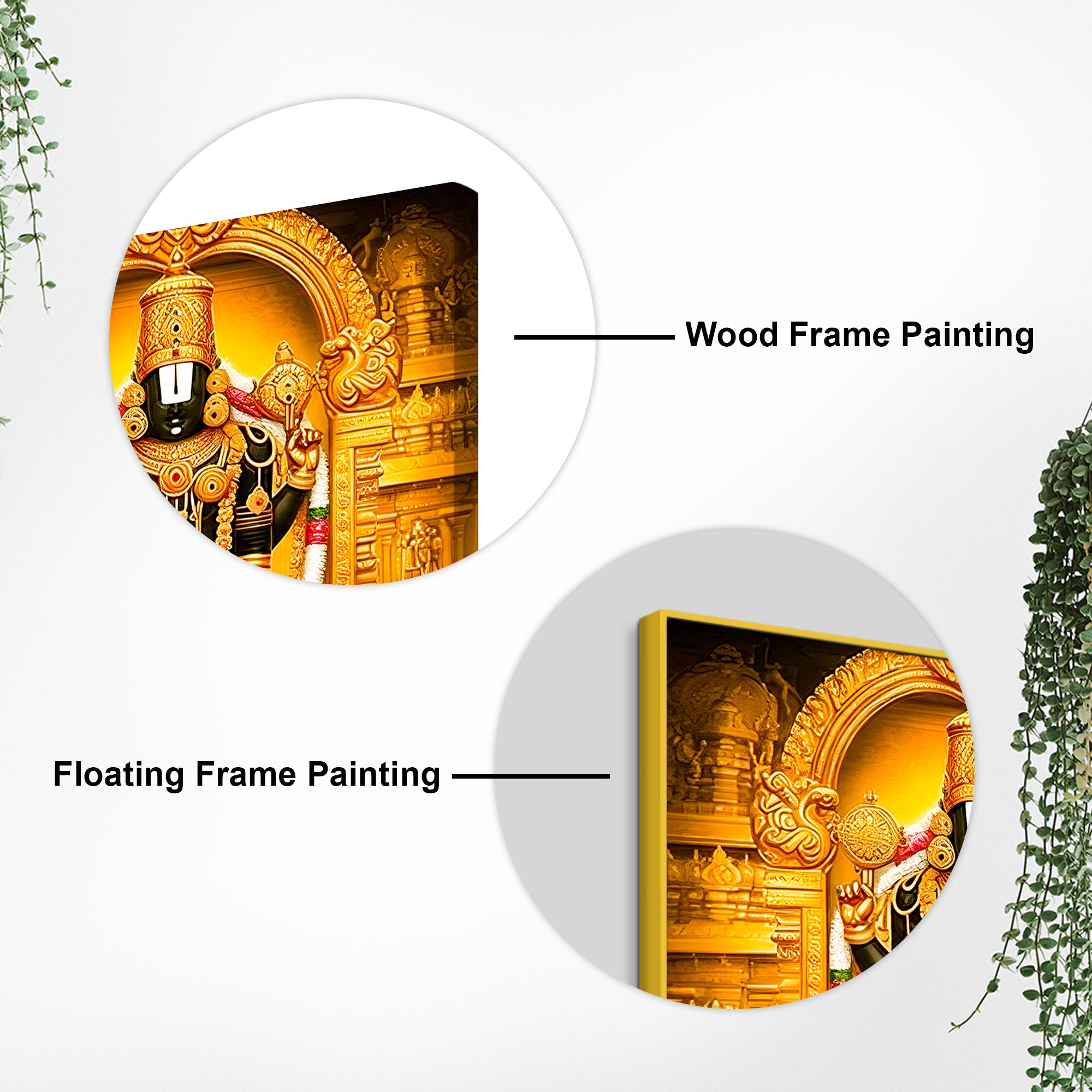 Tirupati Balaji Religious Wall Painting for Pooja Room