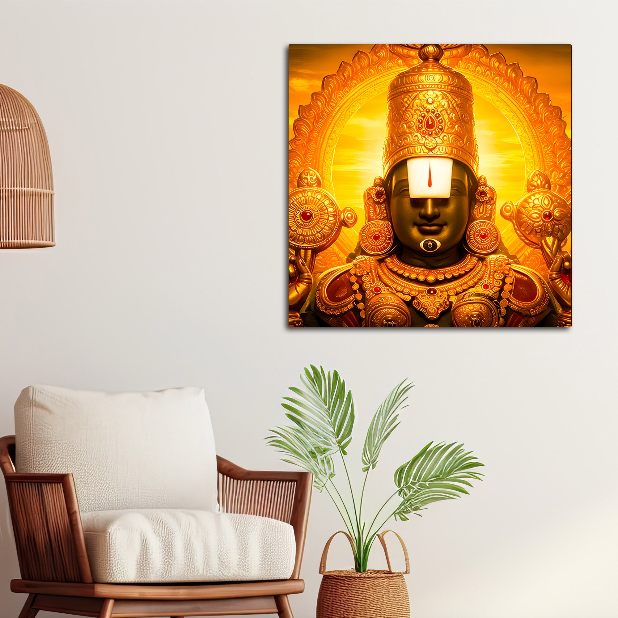 Tirupati Balaji Wall Painting for Home & Temple Decor