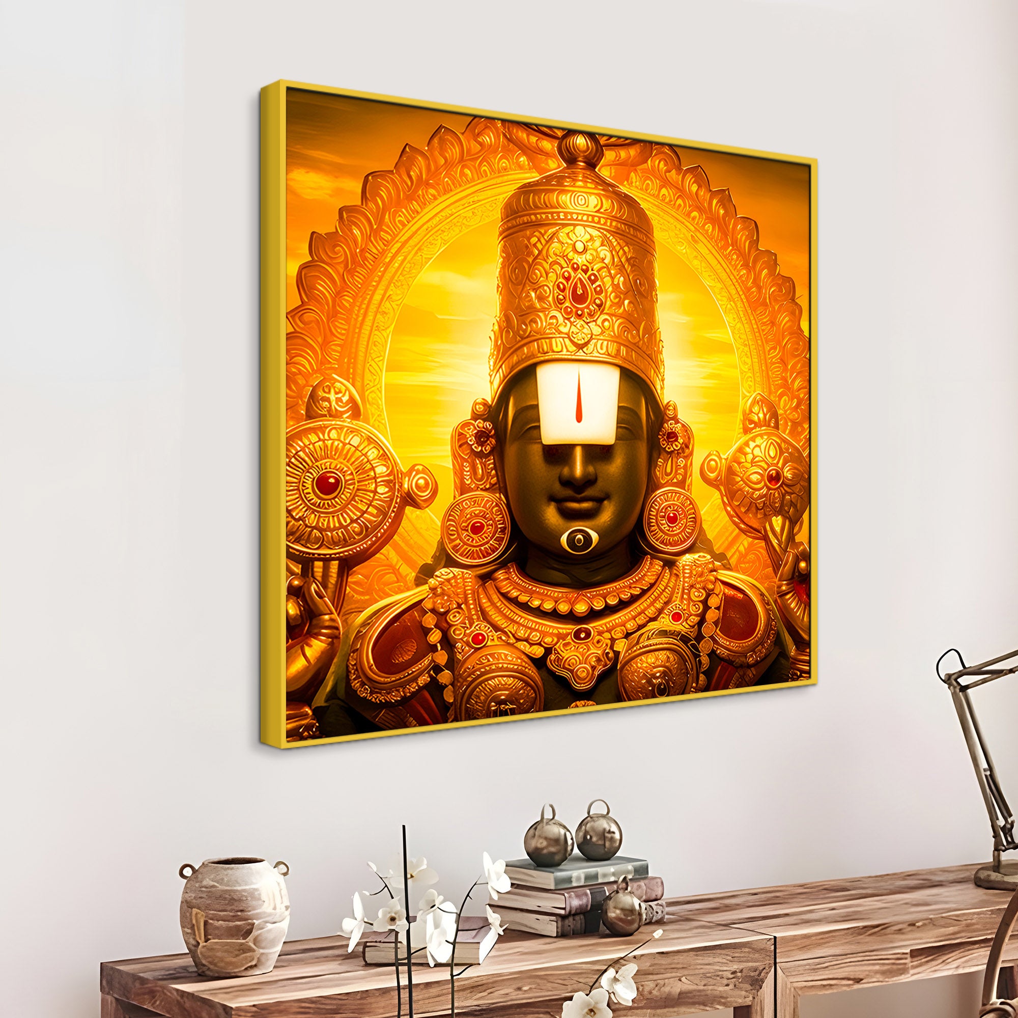Tirupati Balaji Wall Painting for Home & Temple Decor