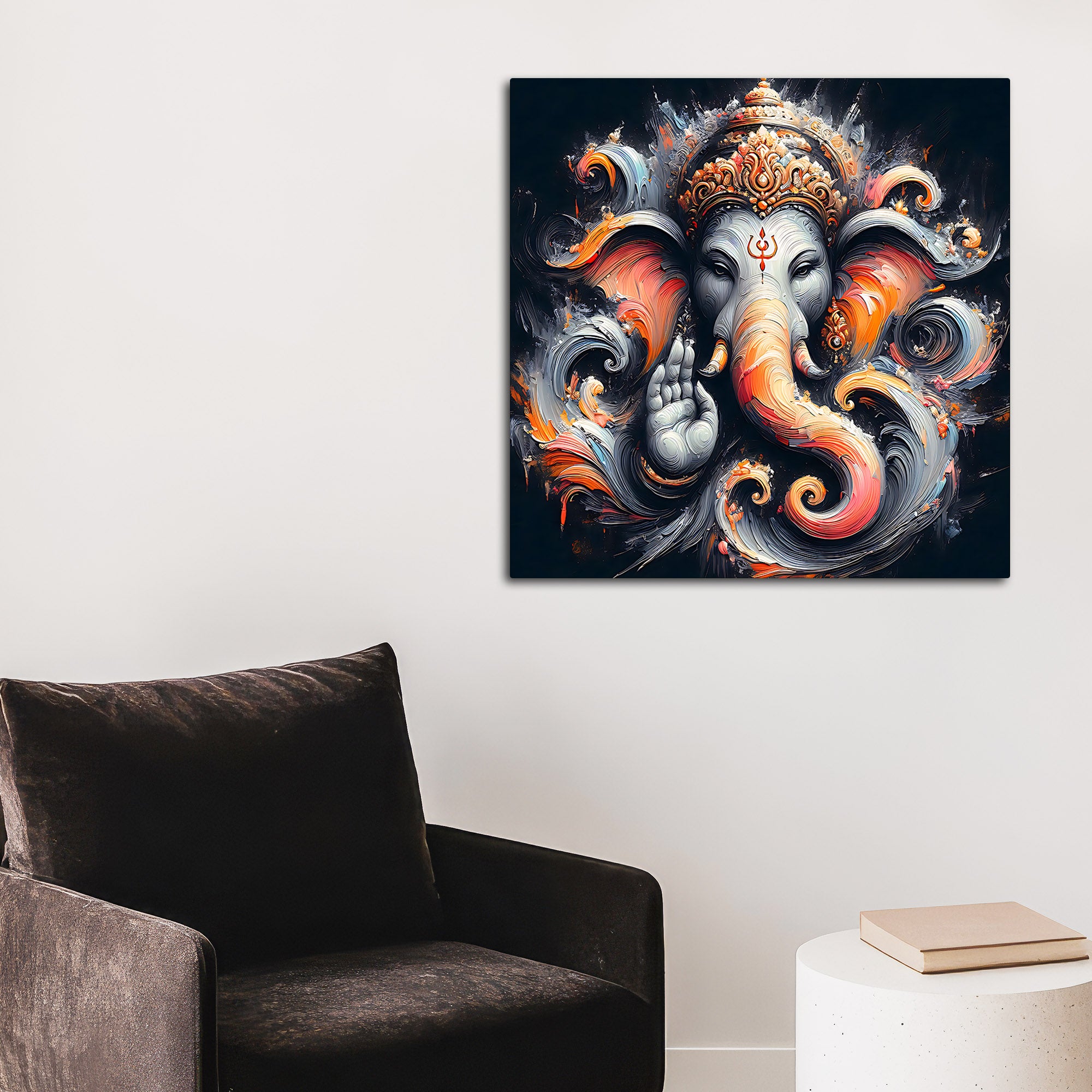Traditional Ganesha God Wall Painting