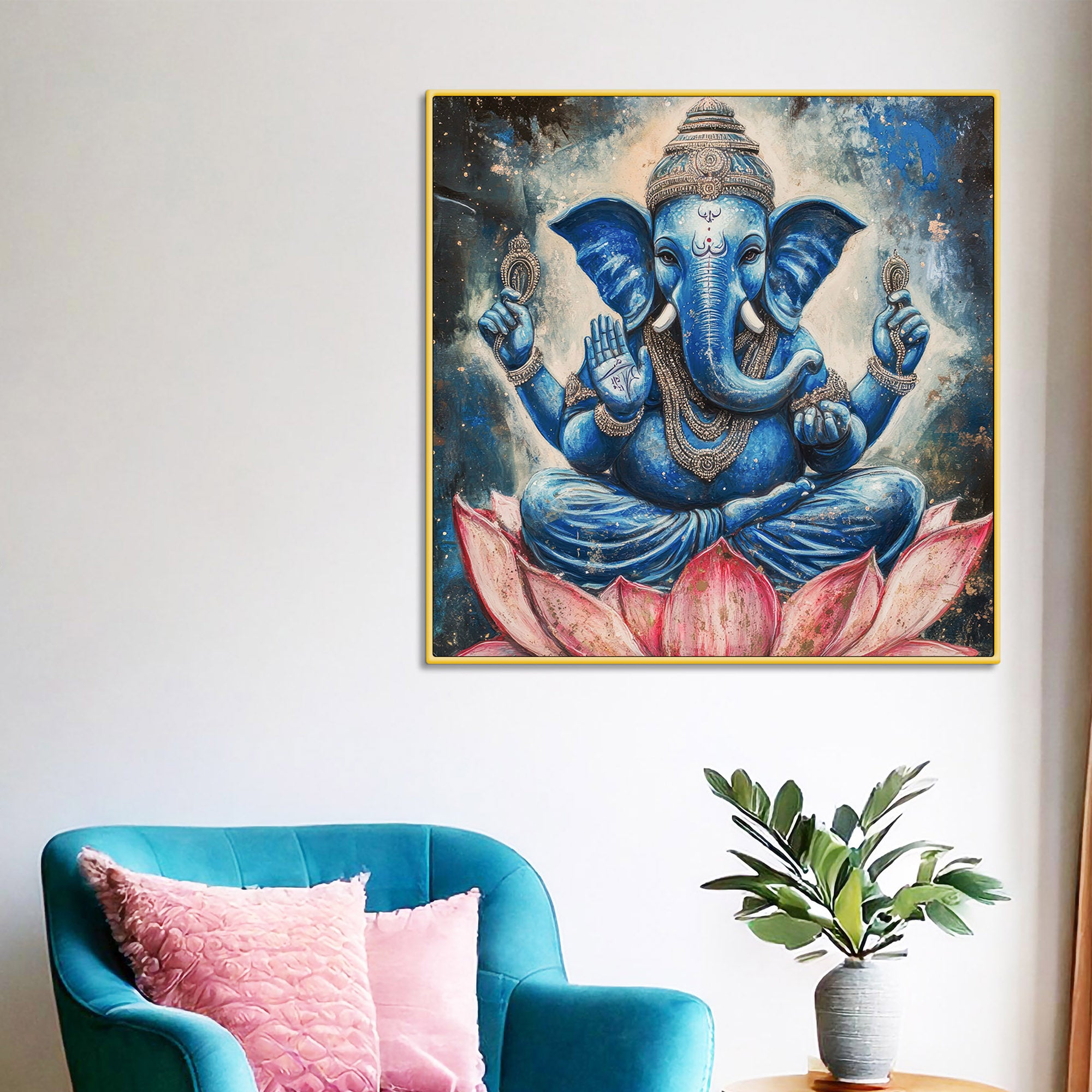 Traditional Ganesha Wall Art Painting