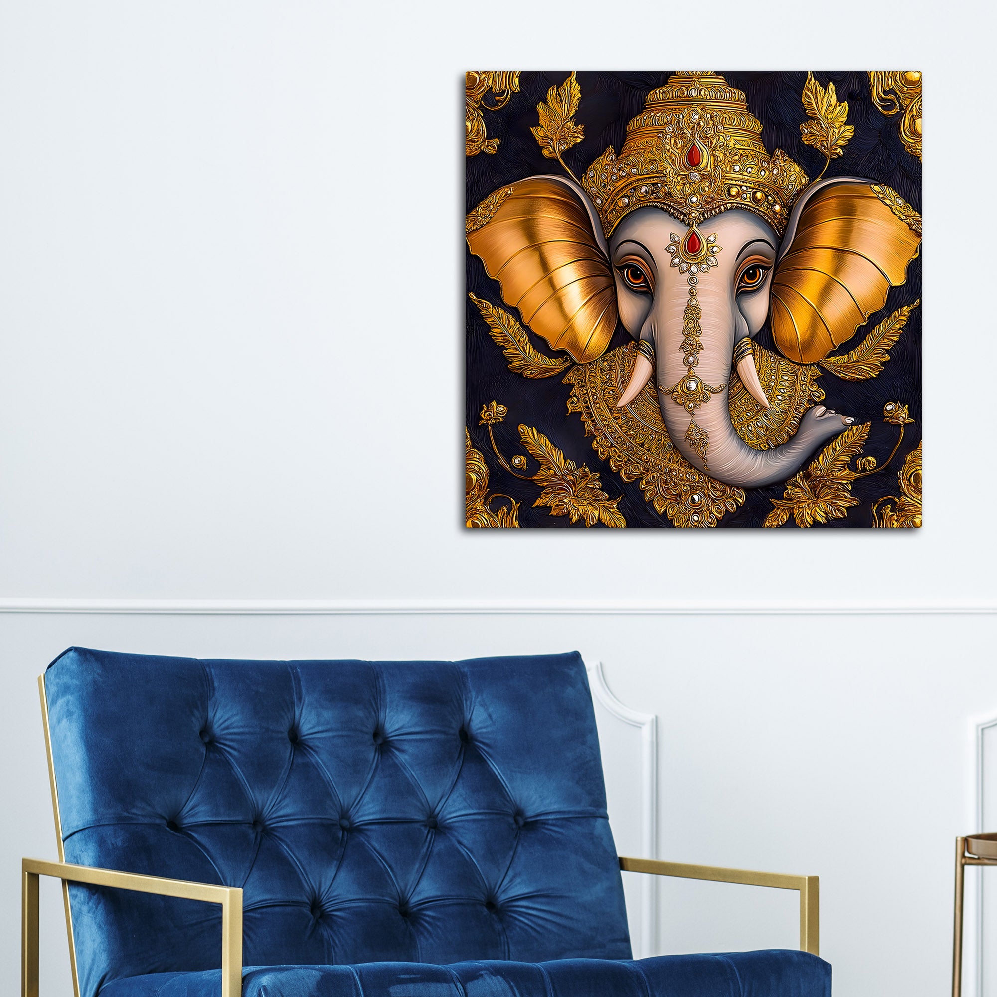 Traditional Ganpati Bappa Painting