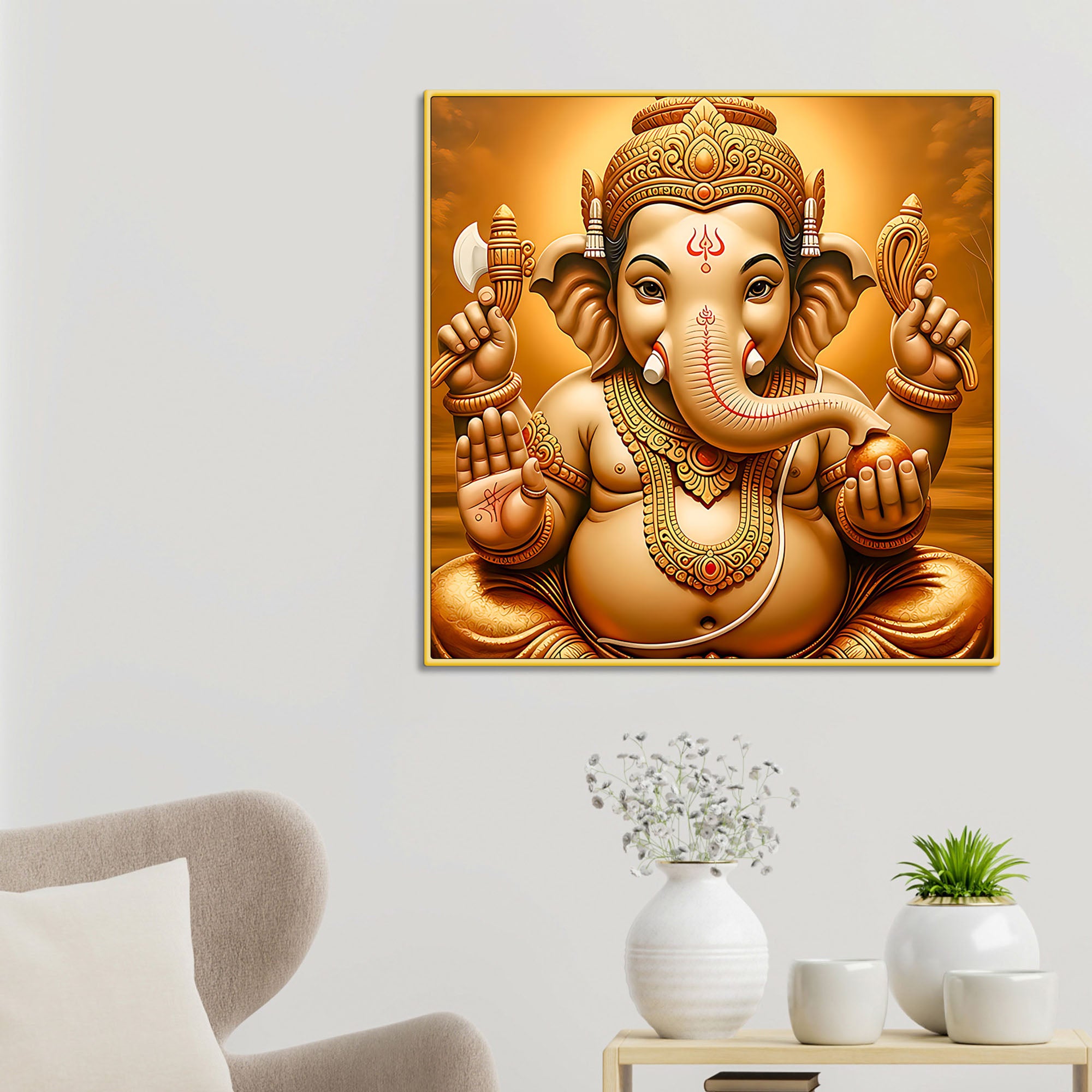 Traditional Ganpati Wall Painting