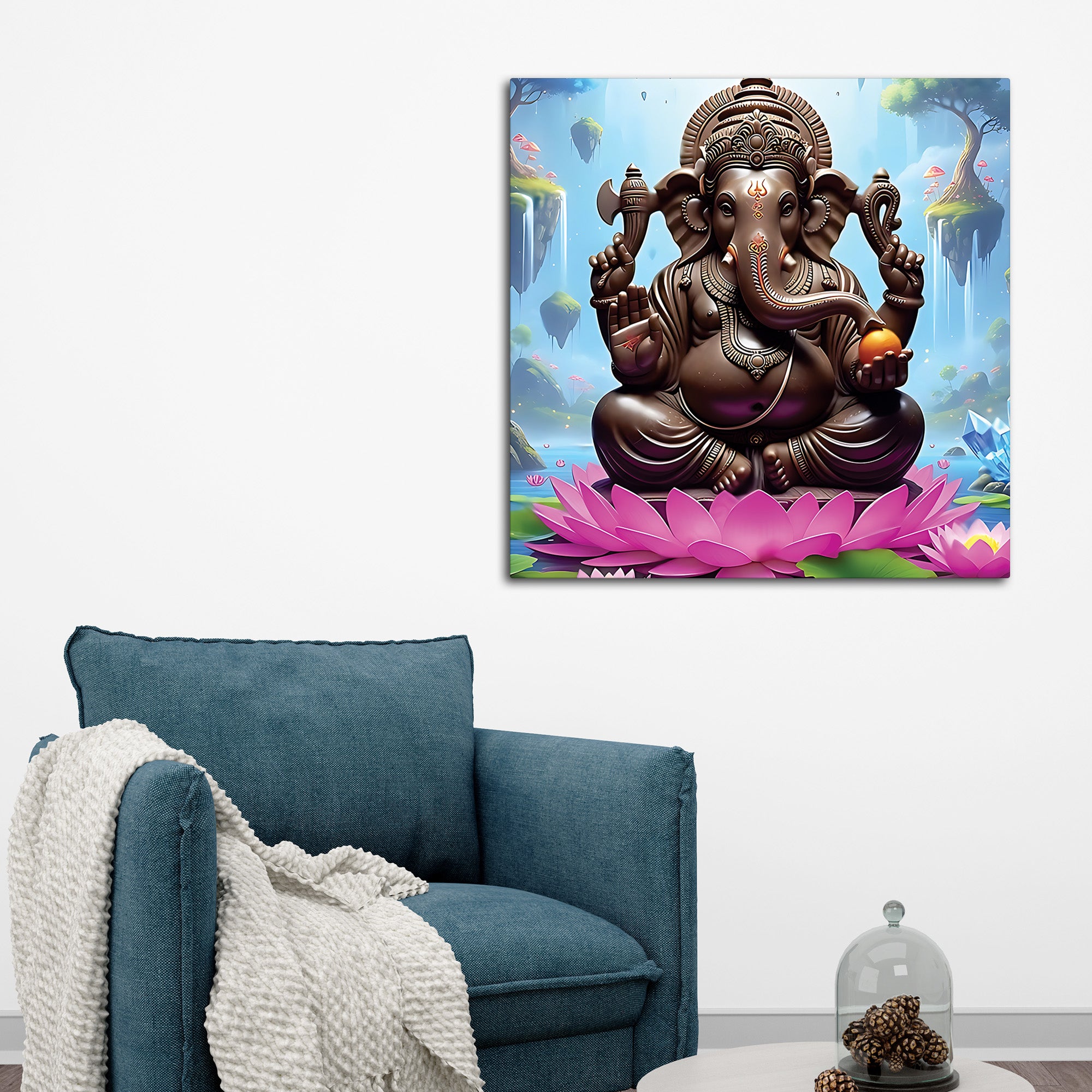 Traditional Ganpati Wall Painting for Home Decoration