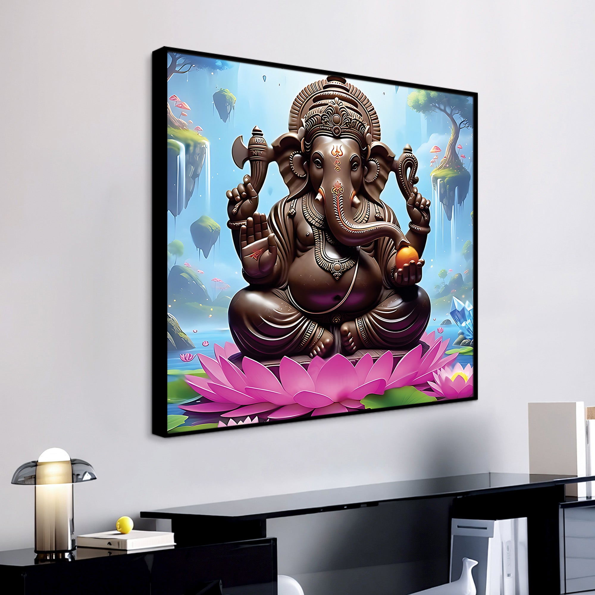Traditional Ganpati Wall Painting for Home Decoration