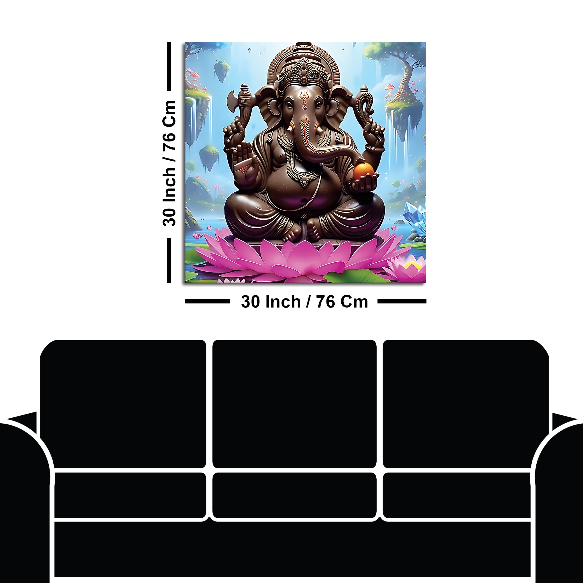 Traditional Ganpati Wall Painting for Home Decoration