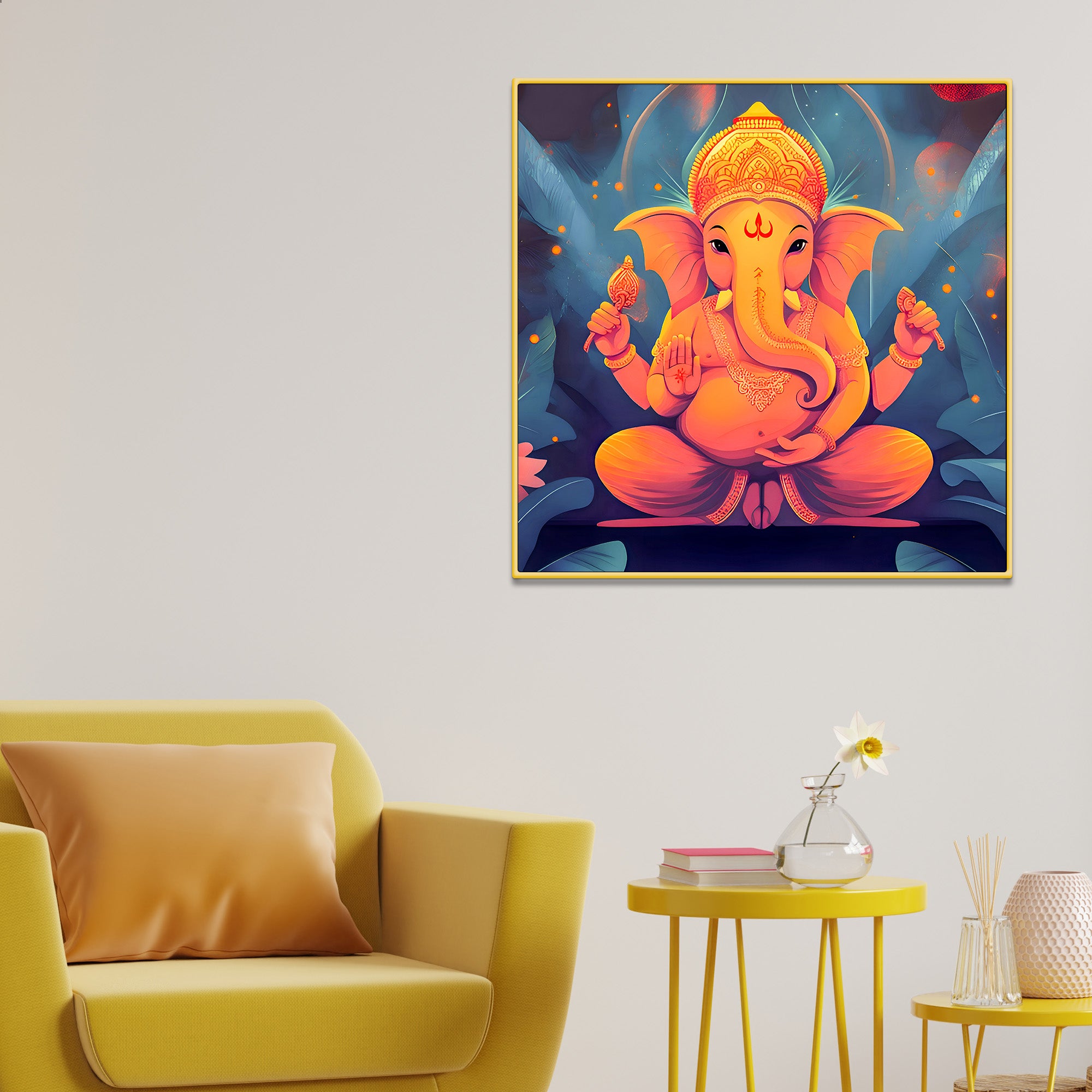 Traditional God Ganesha Painting
