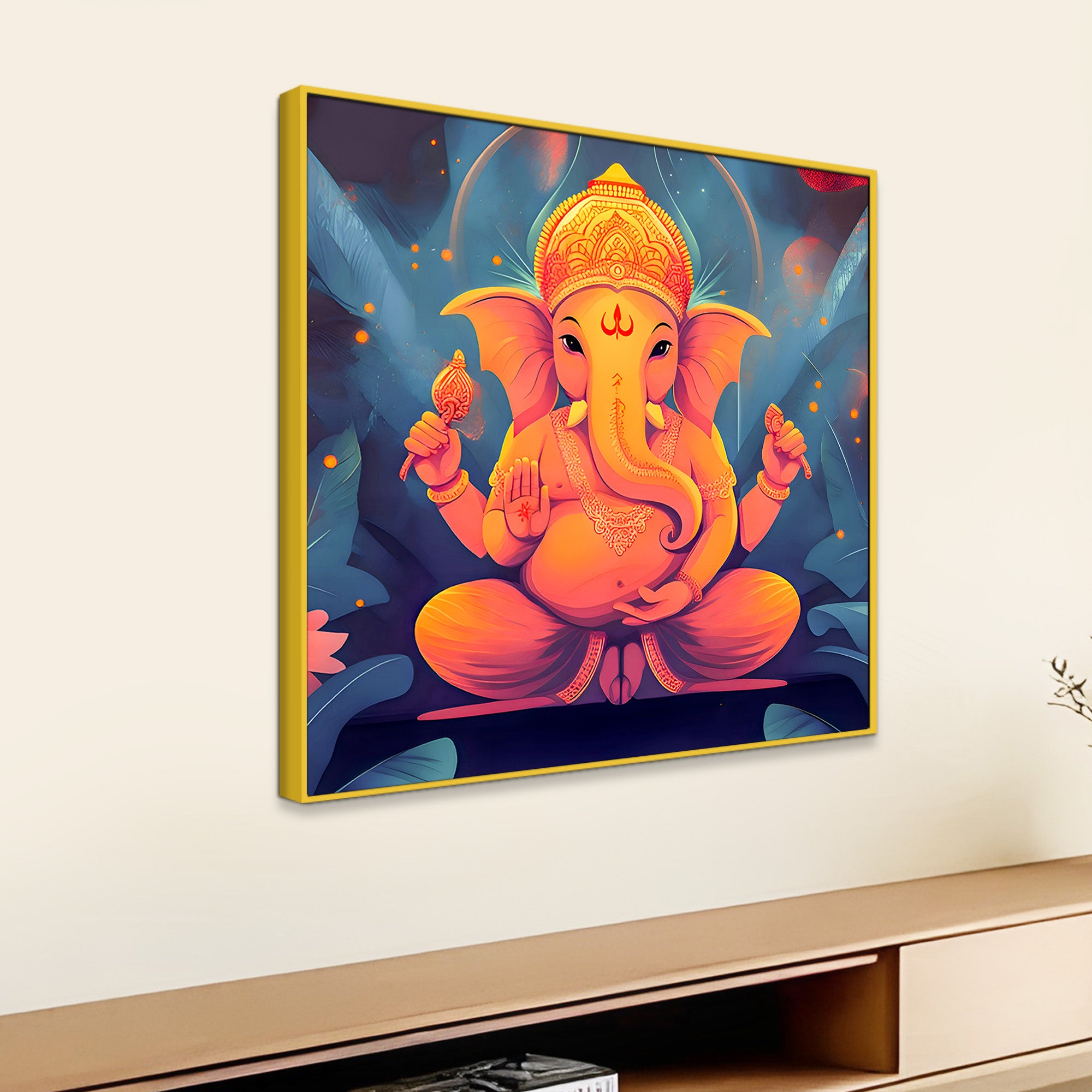 Traditional God Ganesha Painting