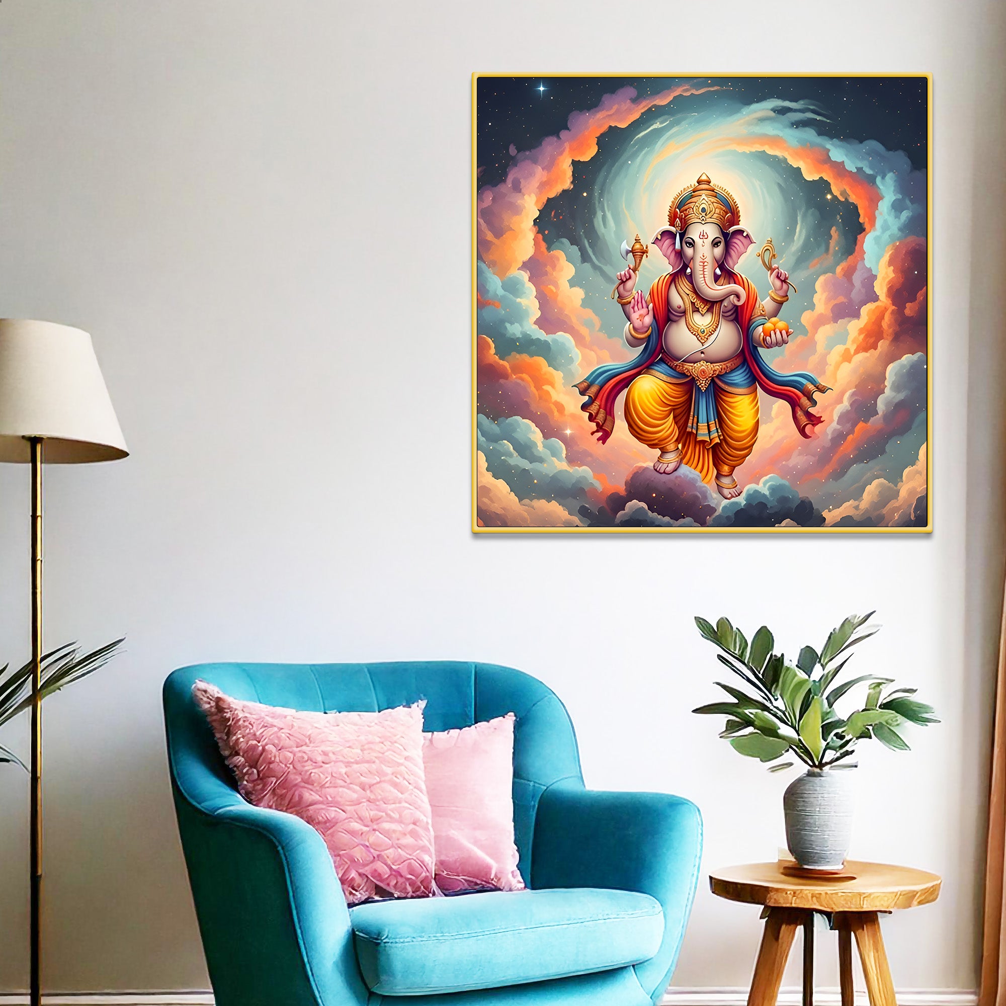 Traditional Hindu Ganpati Painting