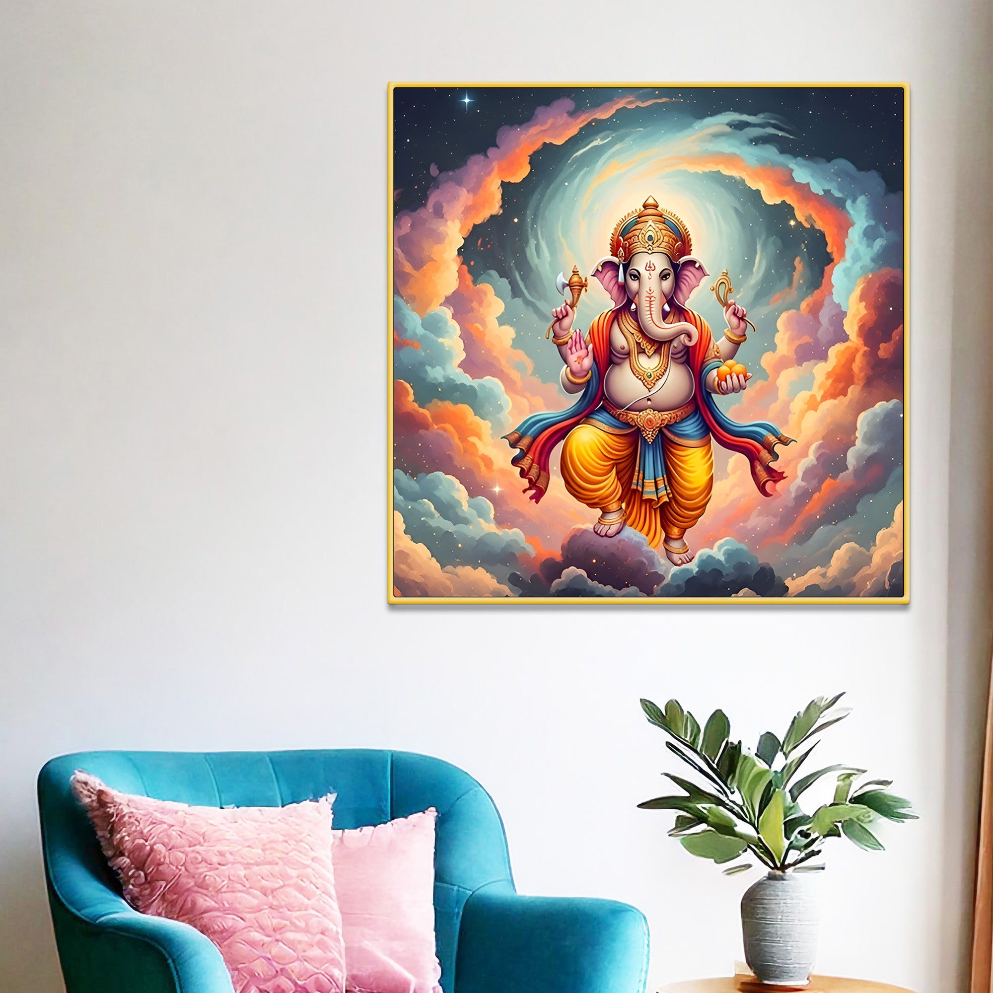 Traditional Hindu Ganpati Painting