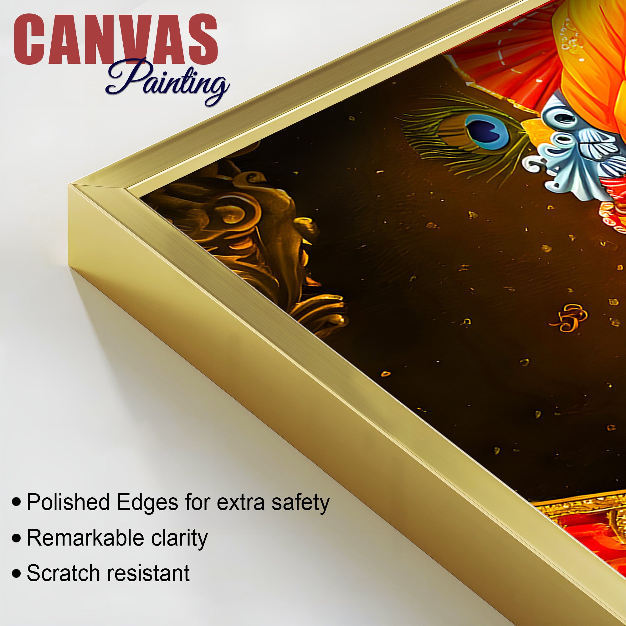 Traditional Hindu Jagannath Bhagwan Wall Painting