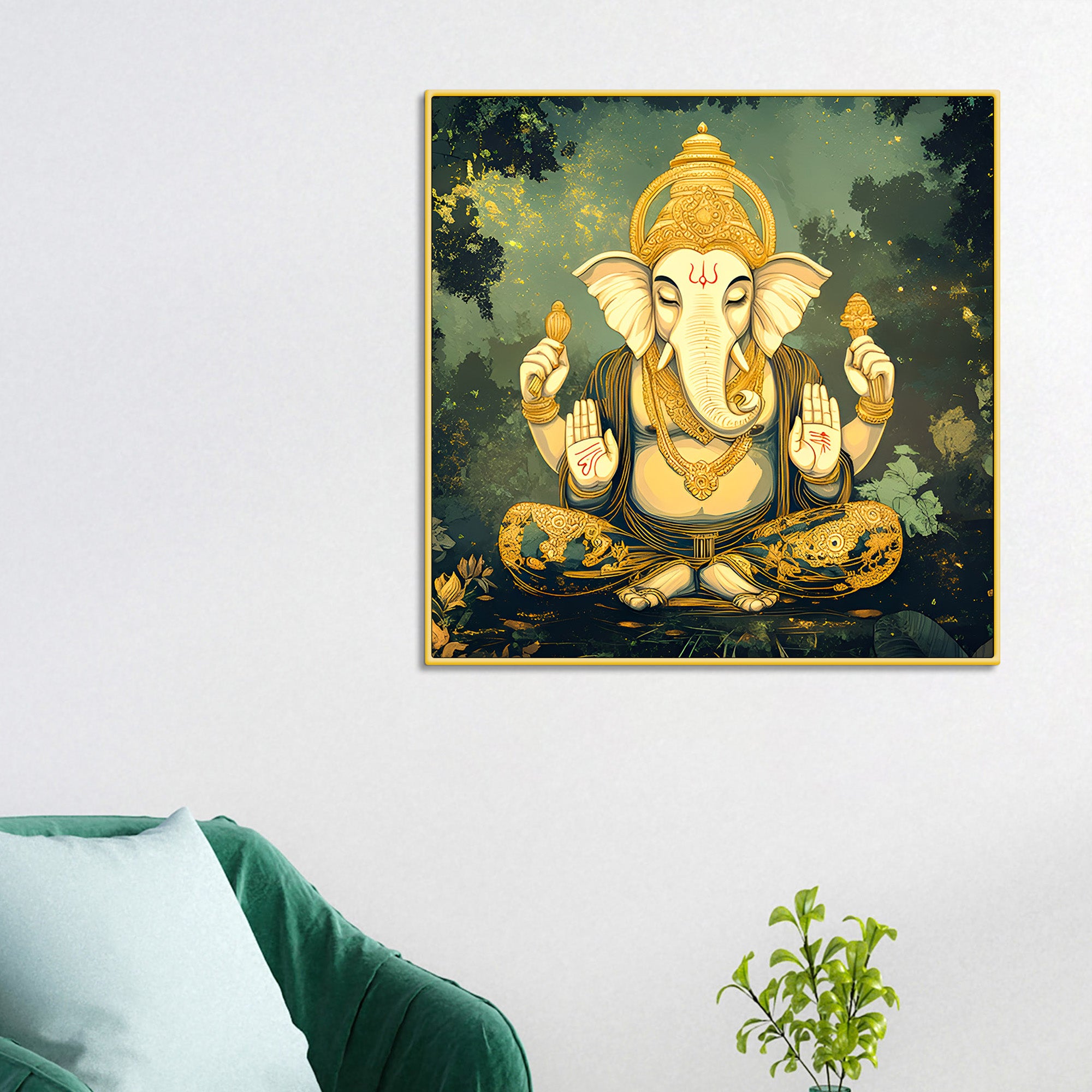 Traditional Lord Ganesh Ji Painting