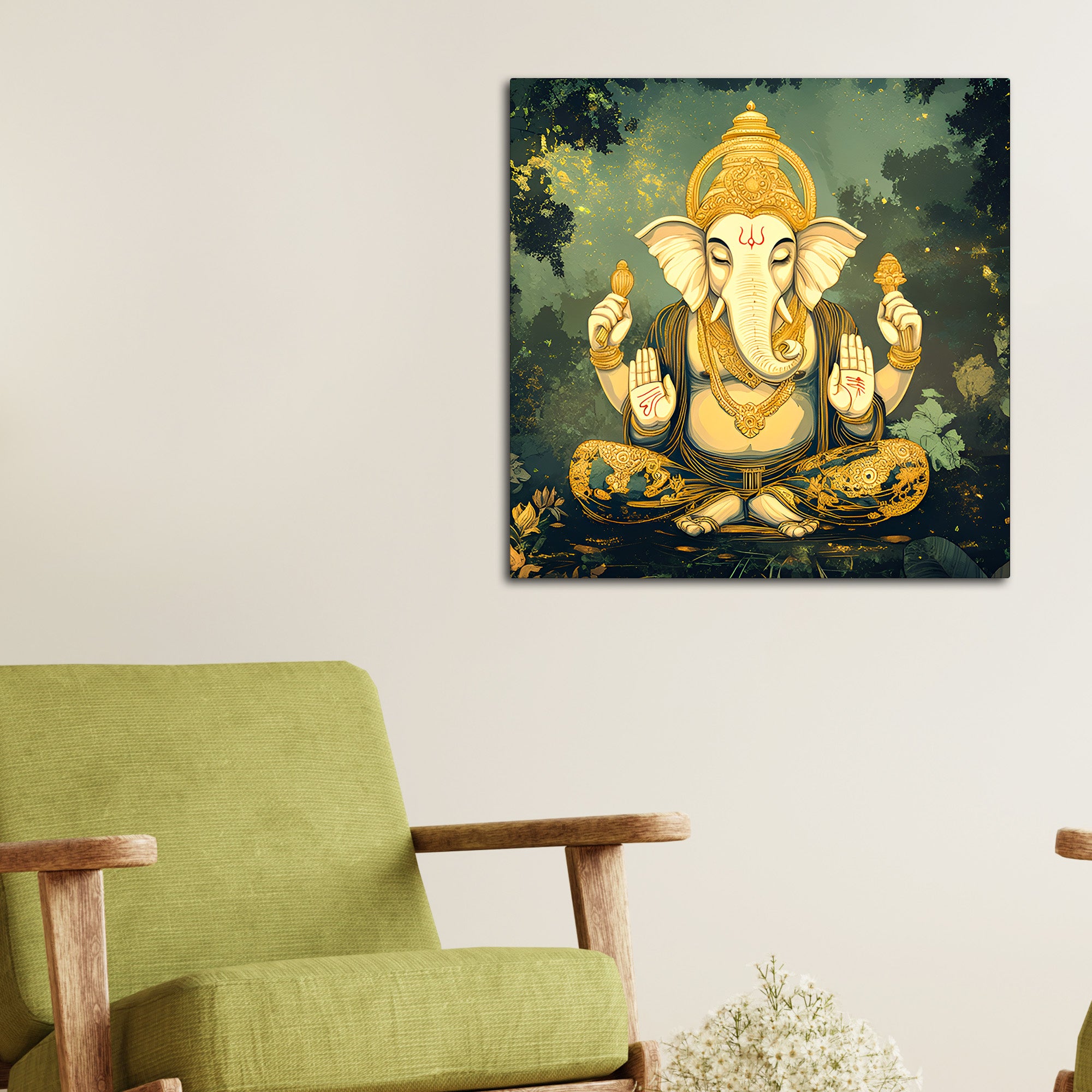 Traditional Lord Ganesh Ji Painting