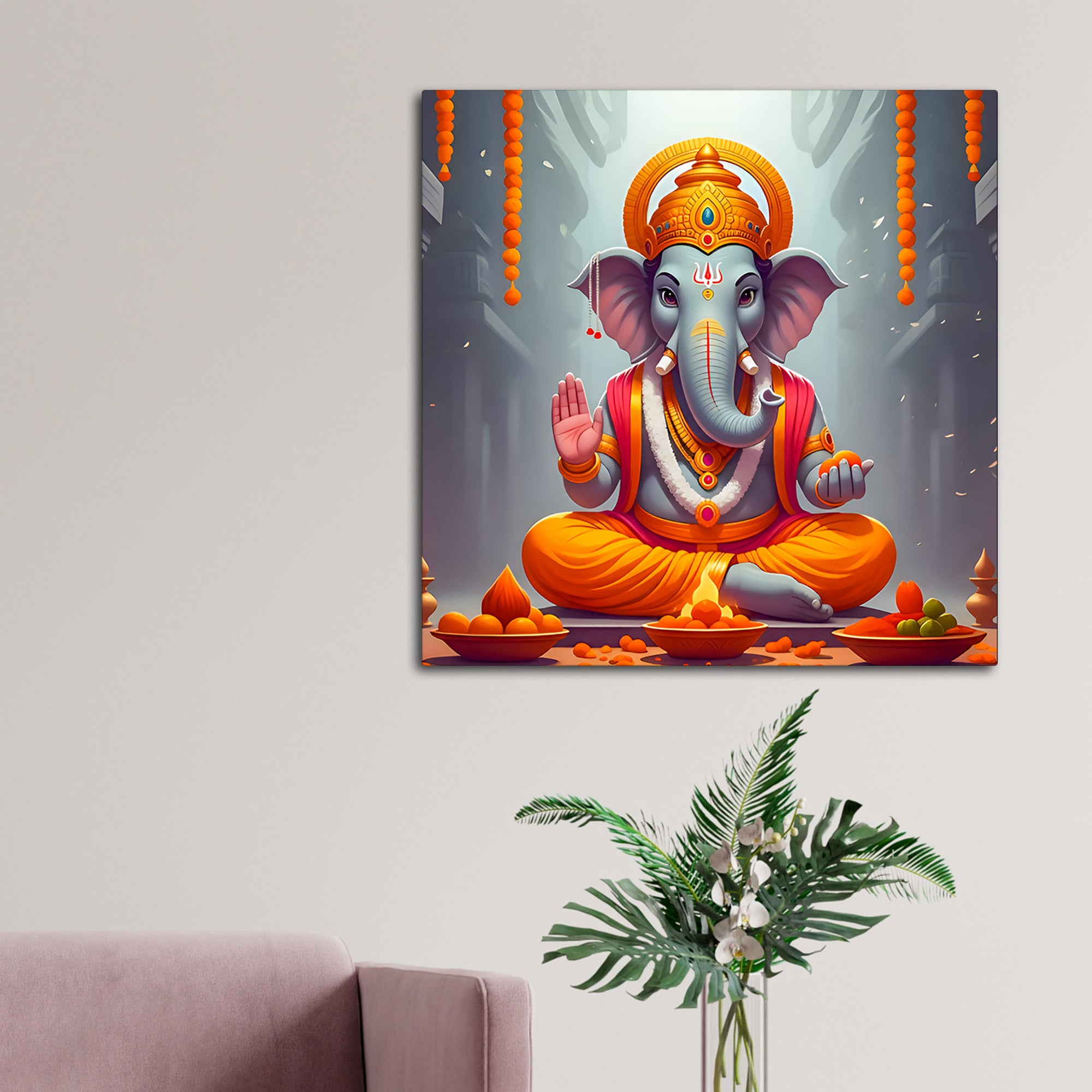 Traditional Lord Ganesha Art Painting