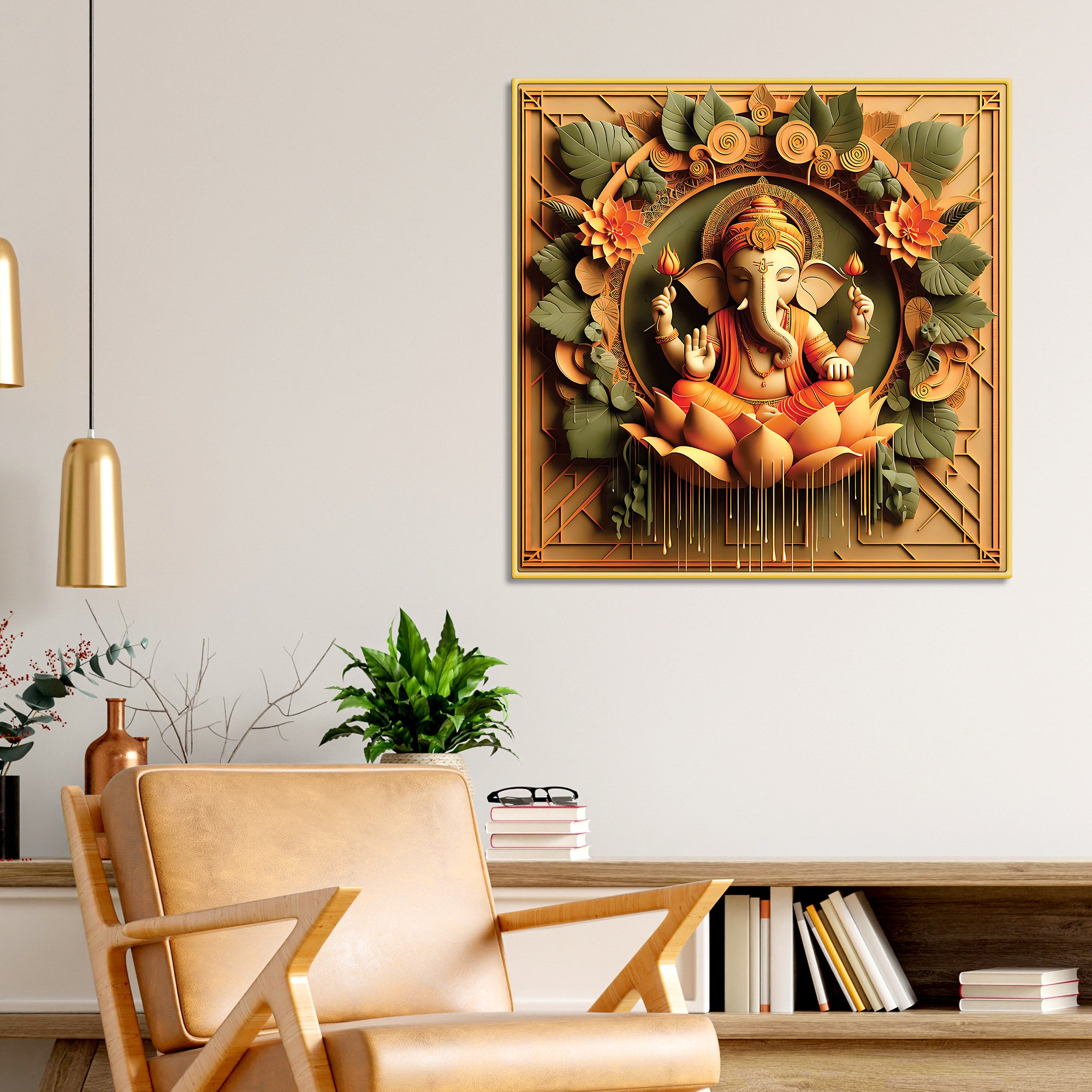 Traditional Lord Ganesha Painting