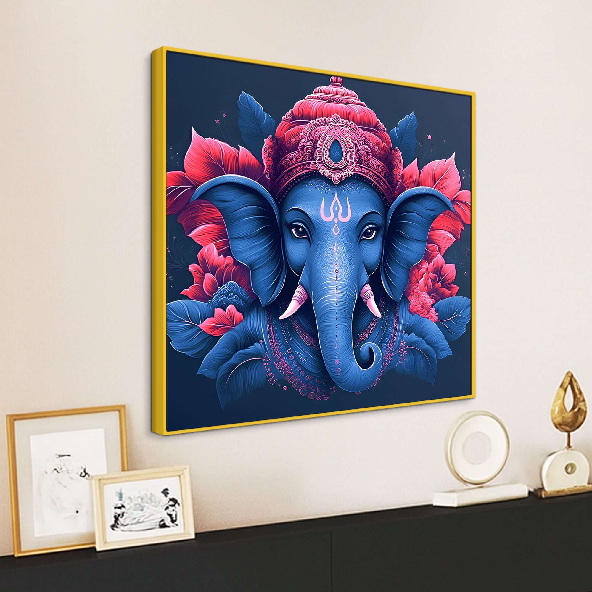 Traditional Lord Ganesha Wall Painting