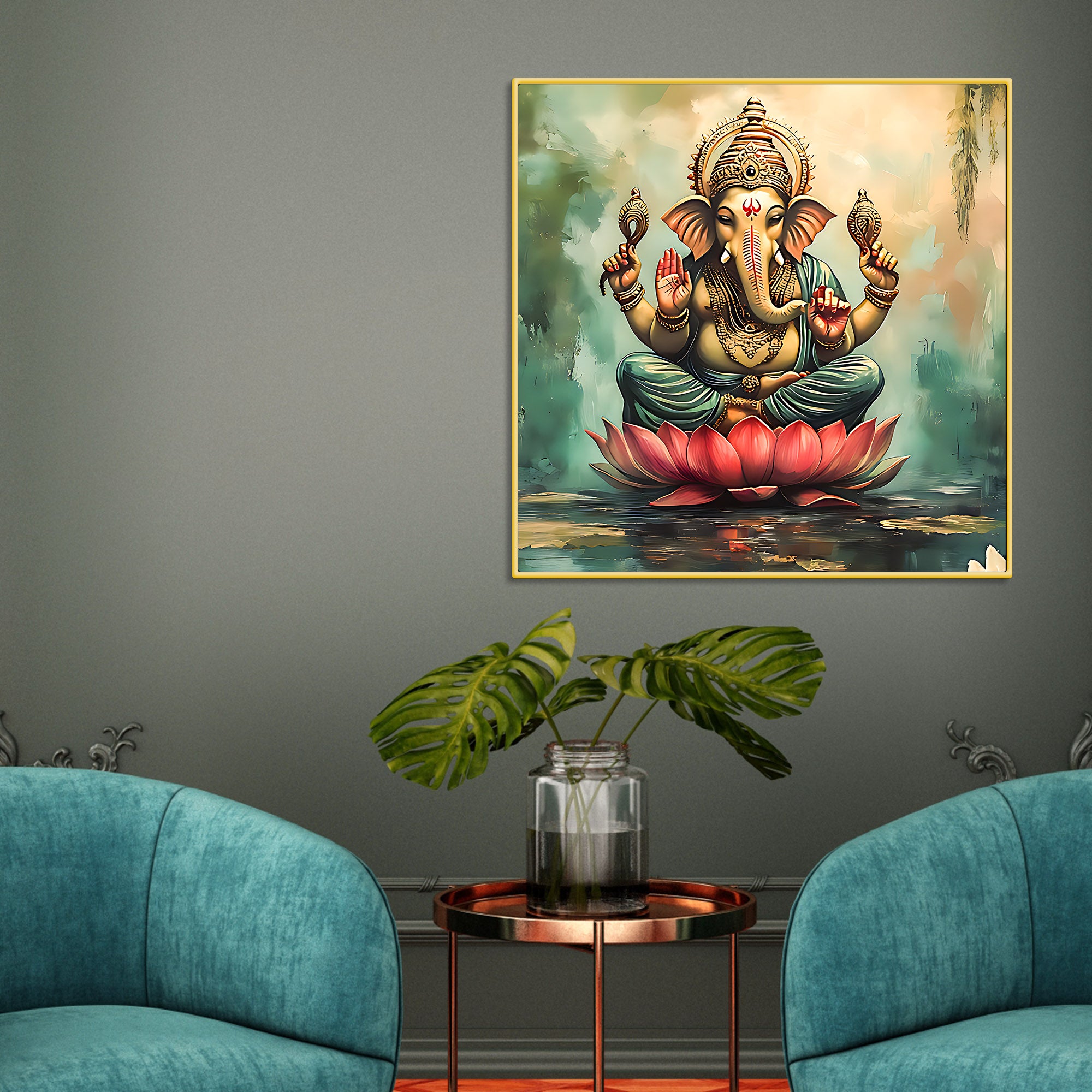 Traditional Lord Ganpati Painting
