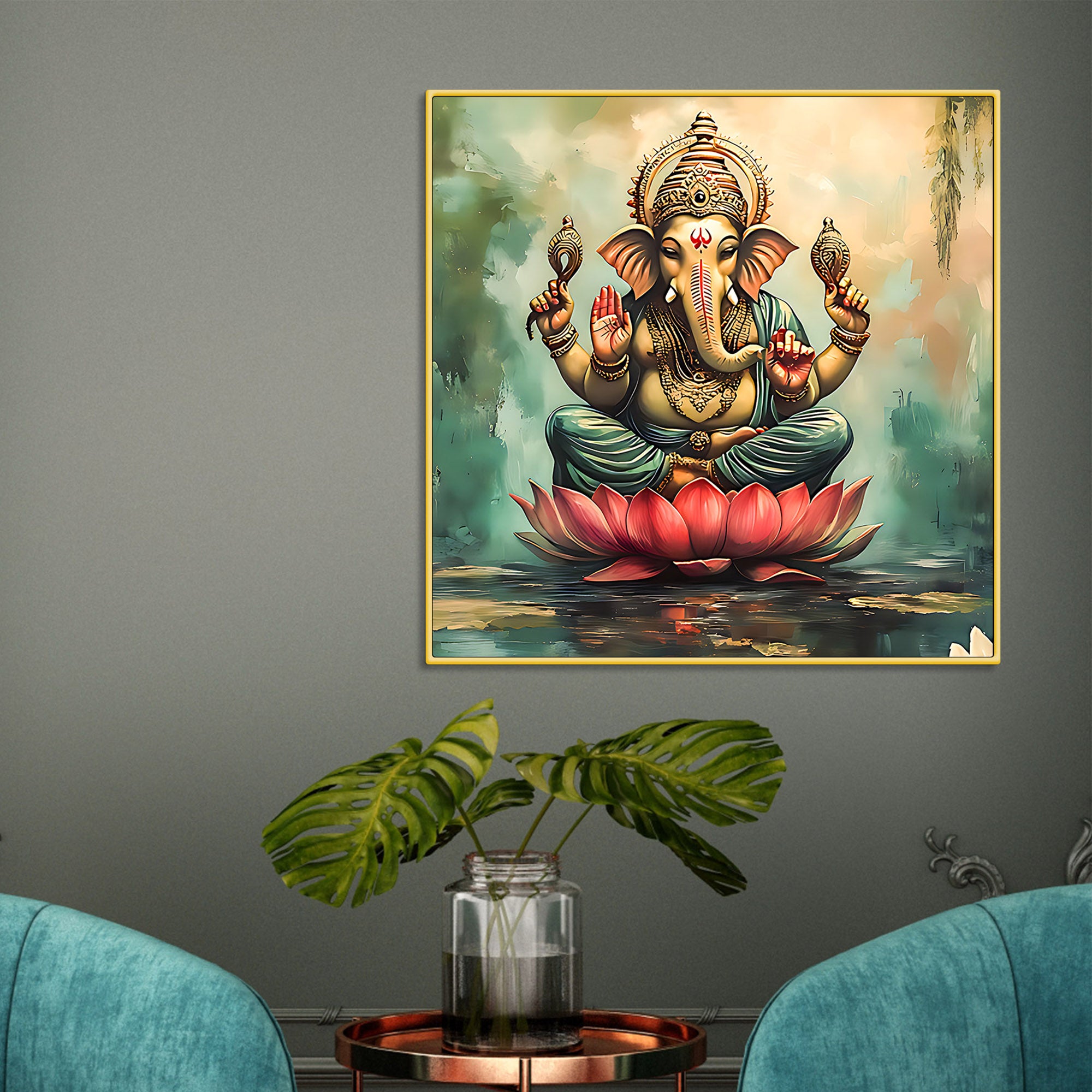 Traditional Lord Ganpati Painting