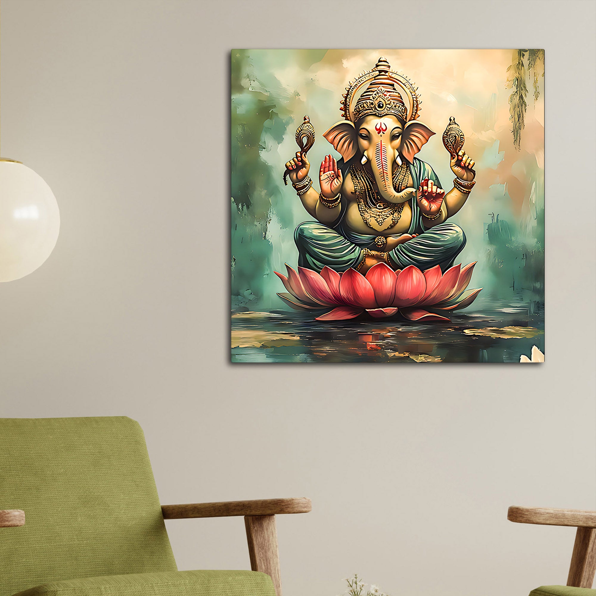 Traditional Lord Ganpati Painting
