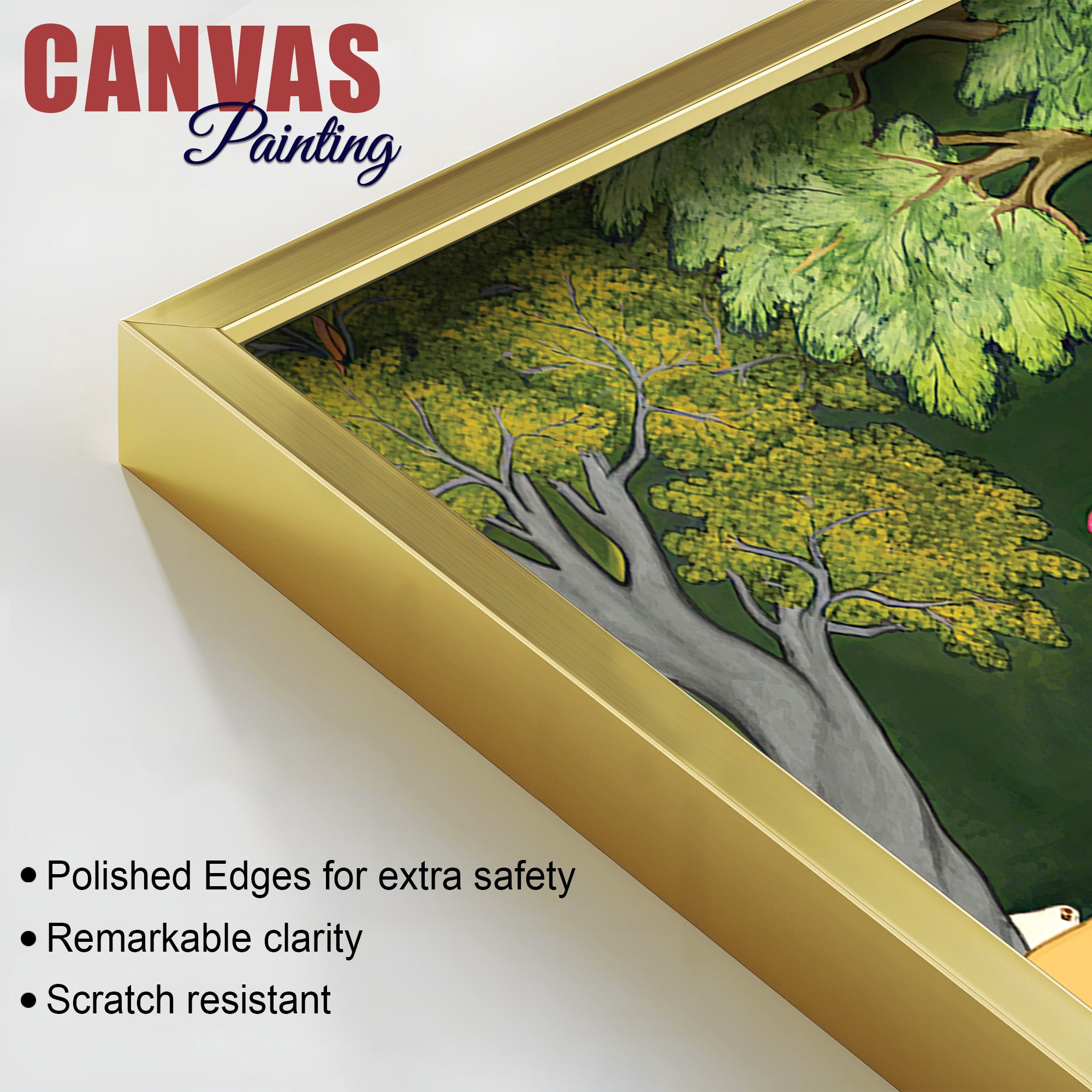 Traditional Pichwai Krishna with Gopis Canvas Wall Painting