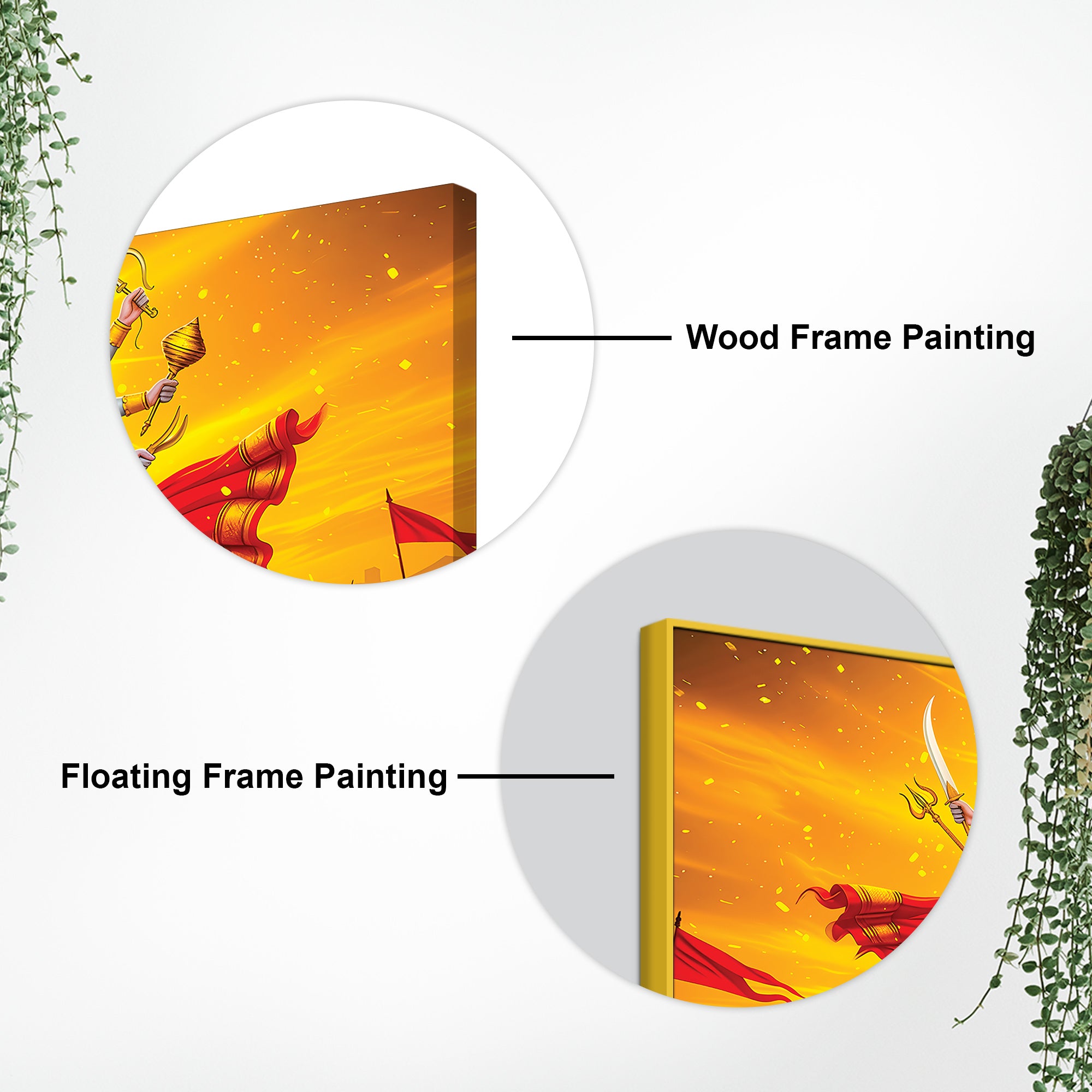 Traditional Vishvarupa Divine Wall Painting on Premium Canvas