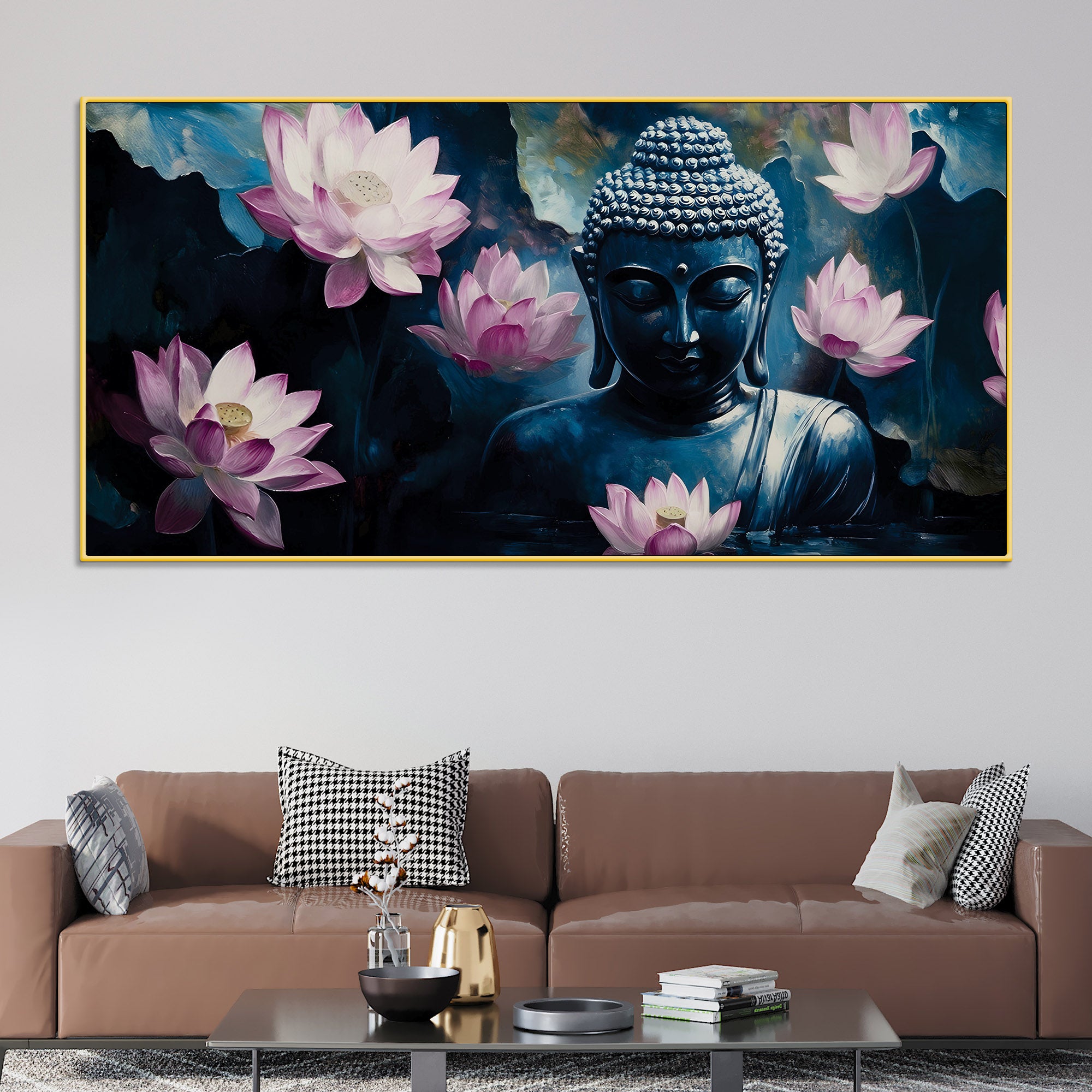 Tranquil Buddha Painting for Home Wall Decor