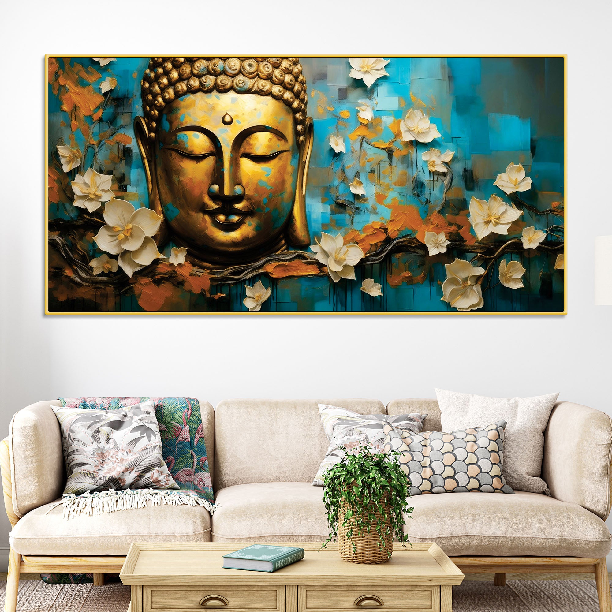 Tranquil Buddha Painting for Premium Wall Artwork