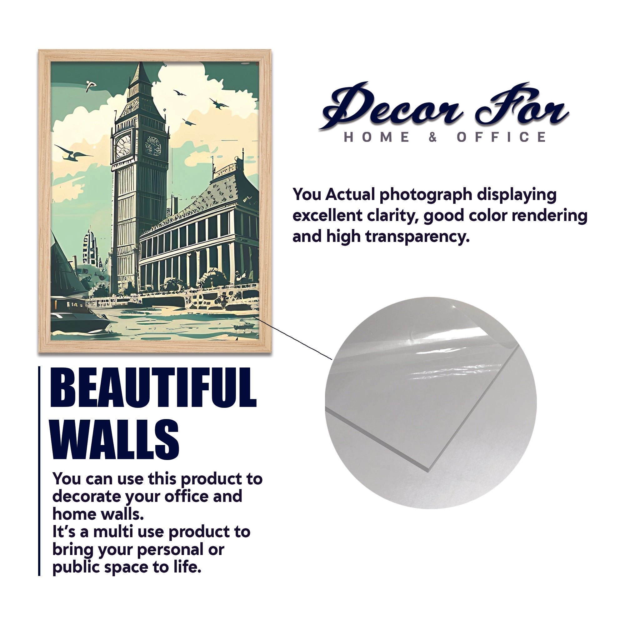 Travel is Life Beautiful Wall Frame Set of Four