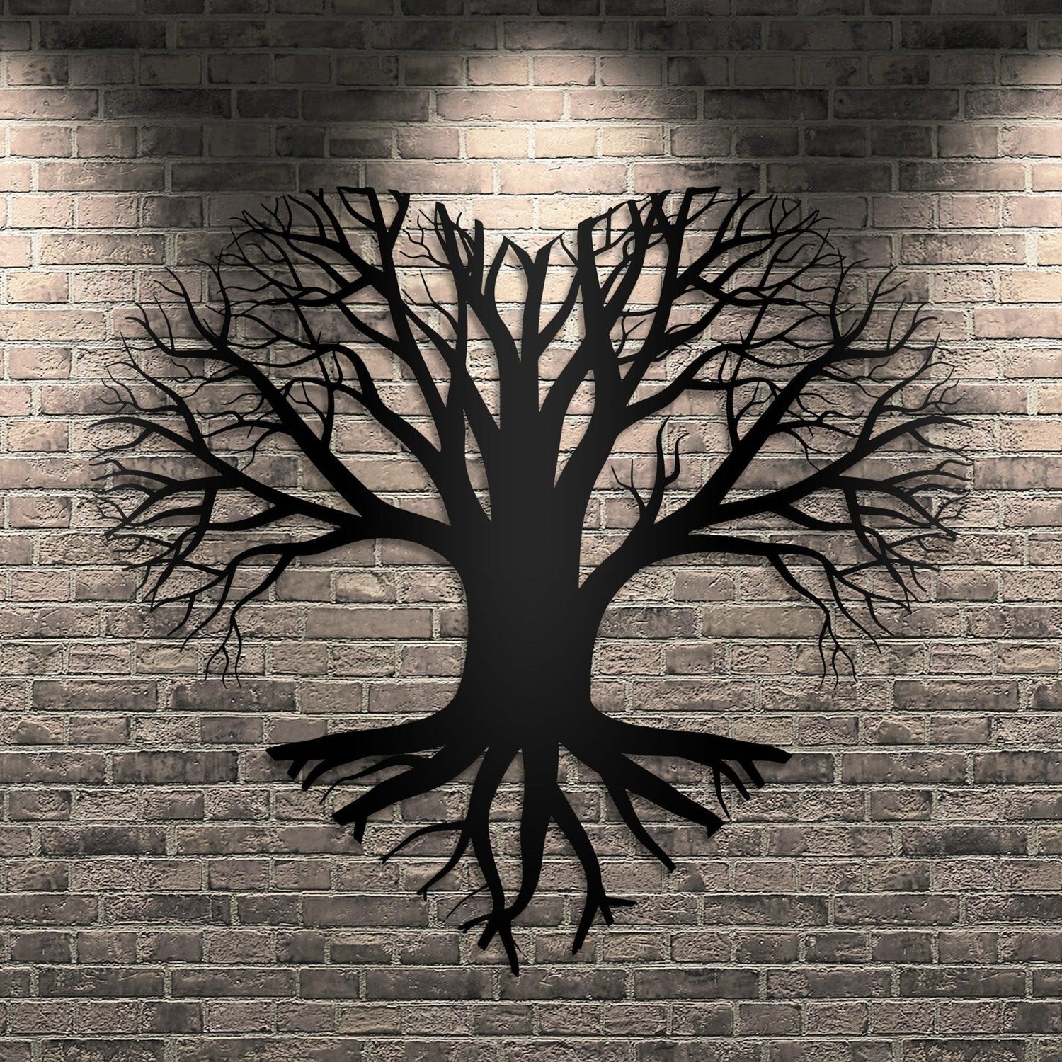 Tree of Life Heart Shape Design Metal Wall Art Decor