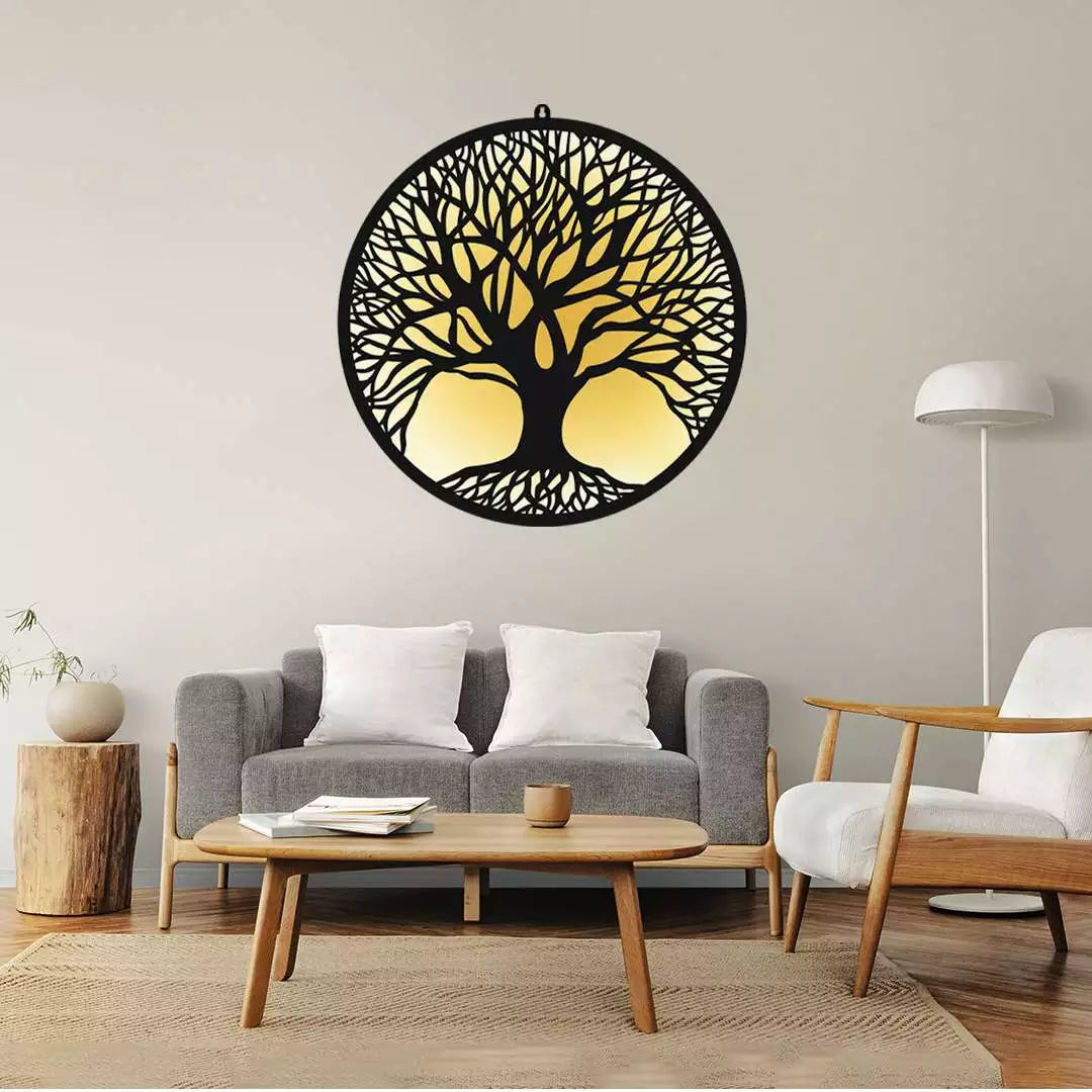 Tree of Life LED Wall Art for Living Room and Office Wall Decor