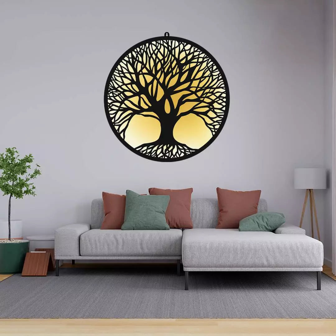 Tree of Life LED Wall Art for Living Room and Office Wall Decor