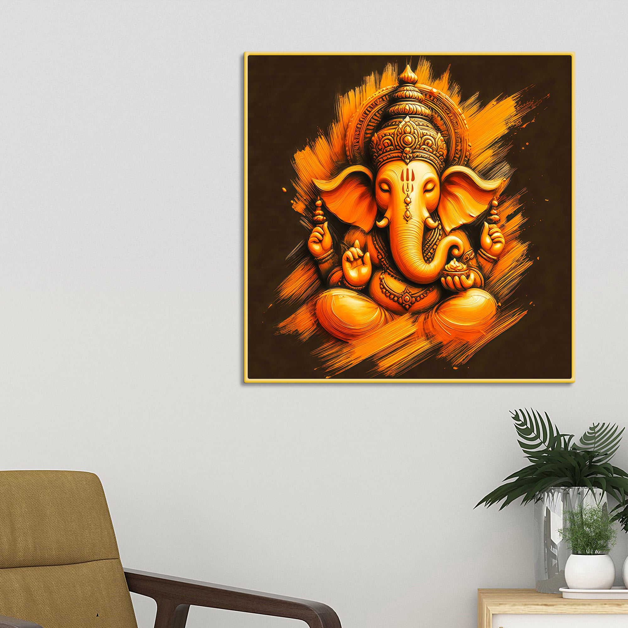 unique-ganpati-wall-painting