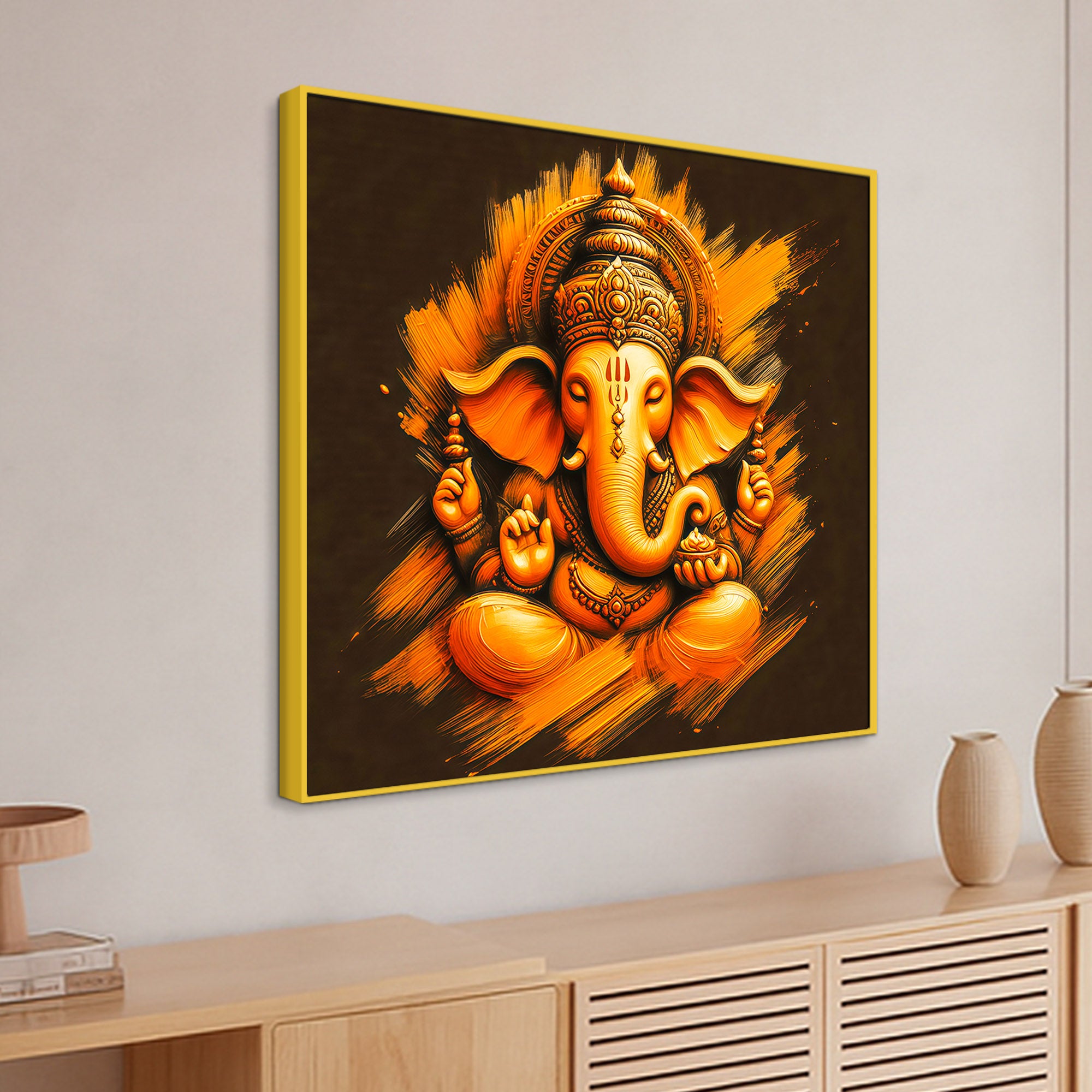 Unique Ganpati Wall Painting