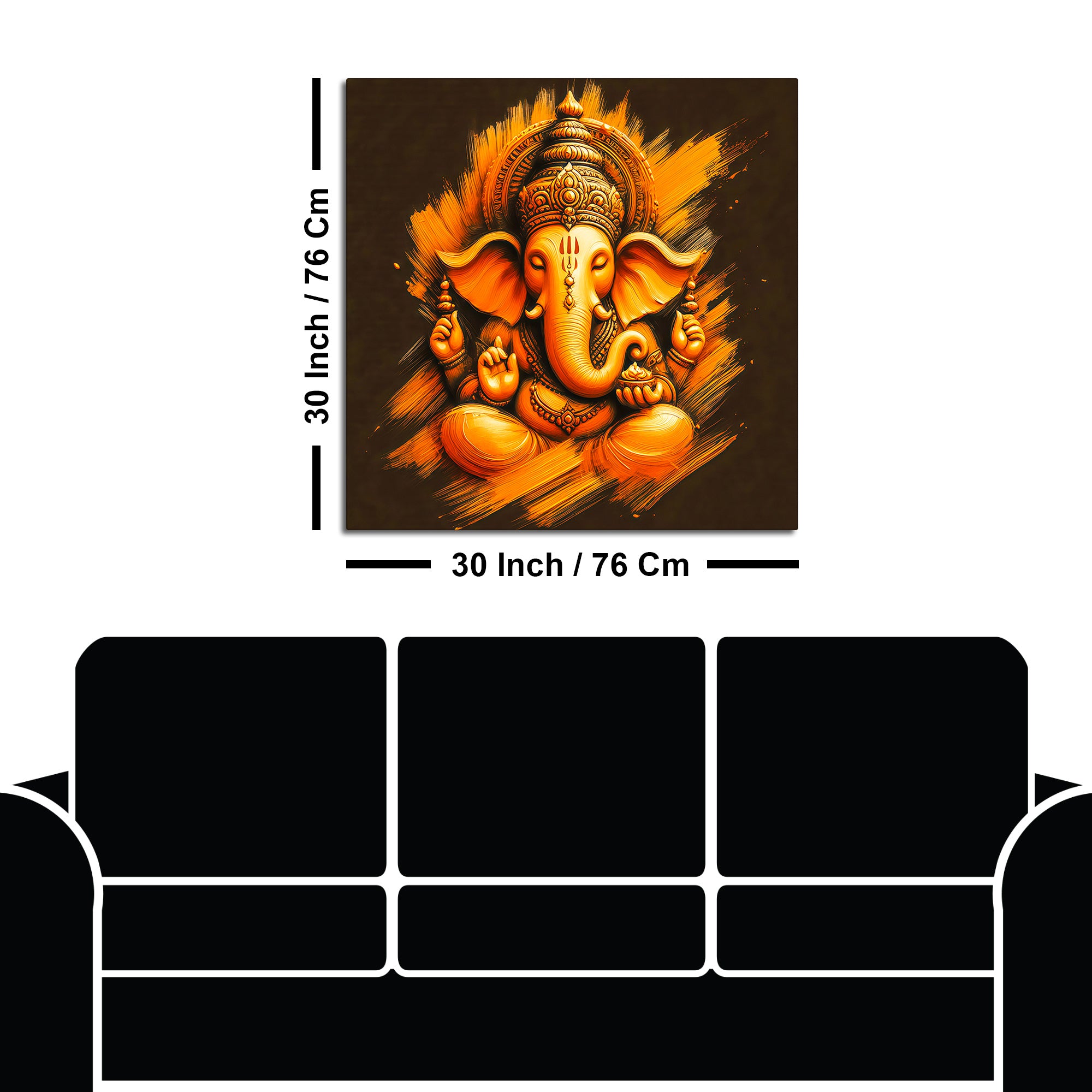 Unique Ganpati Wall Painting