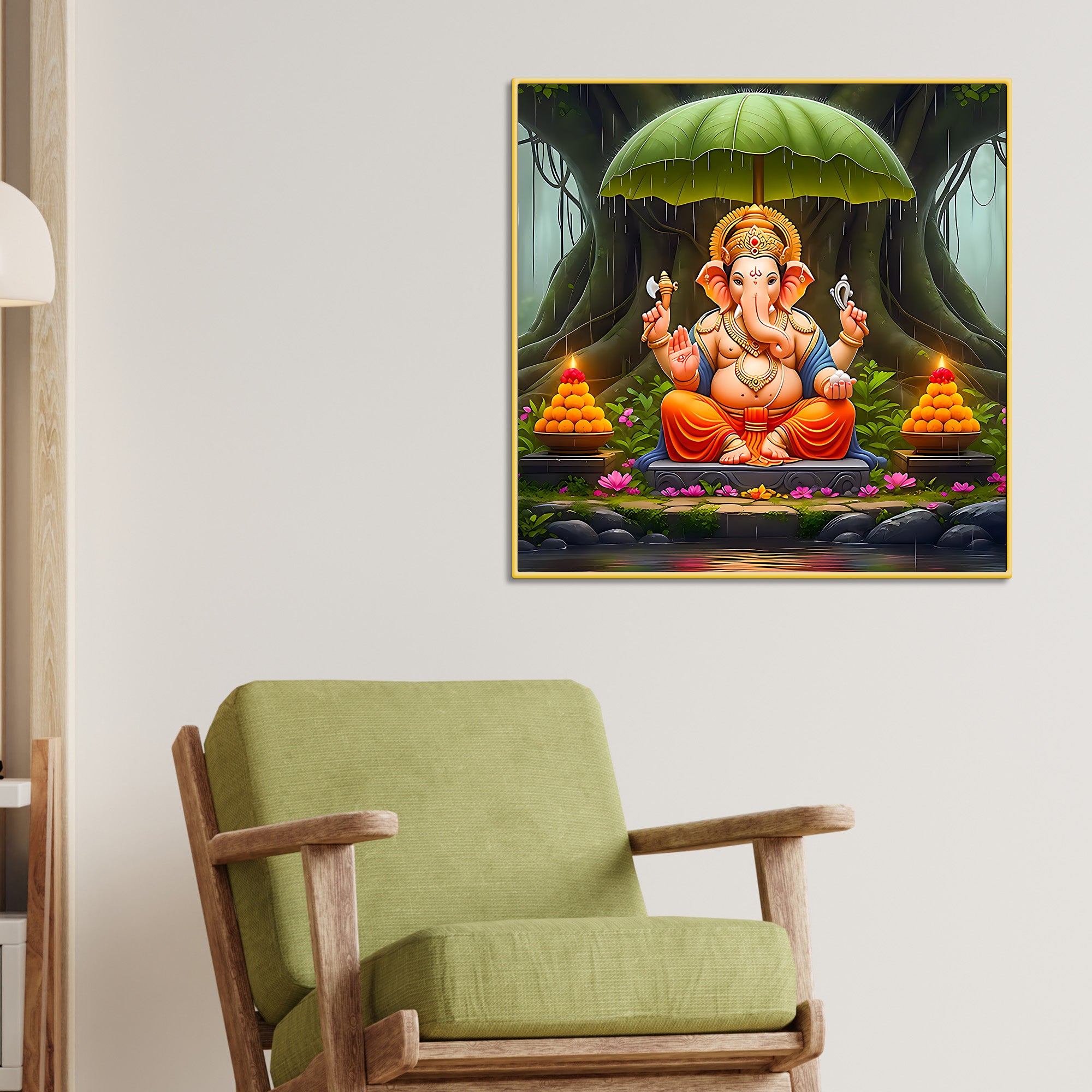 unique-lord-ganesha-wall-painting