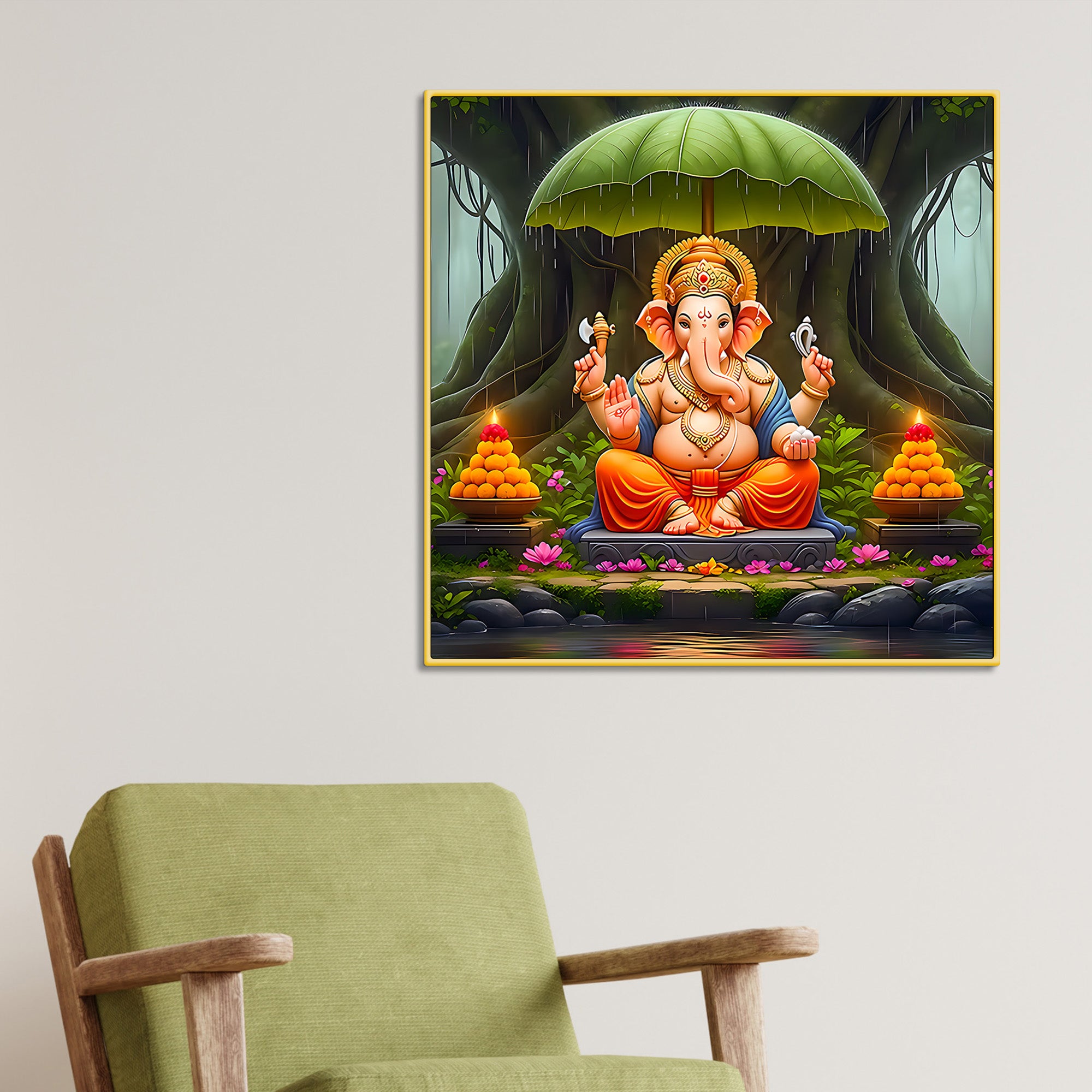 unique-lord-ganesha-wall-painting
