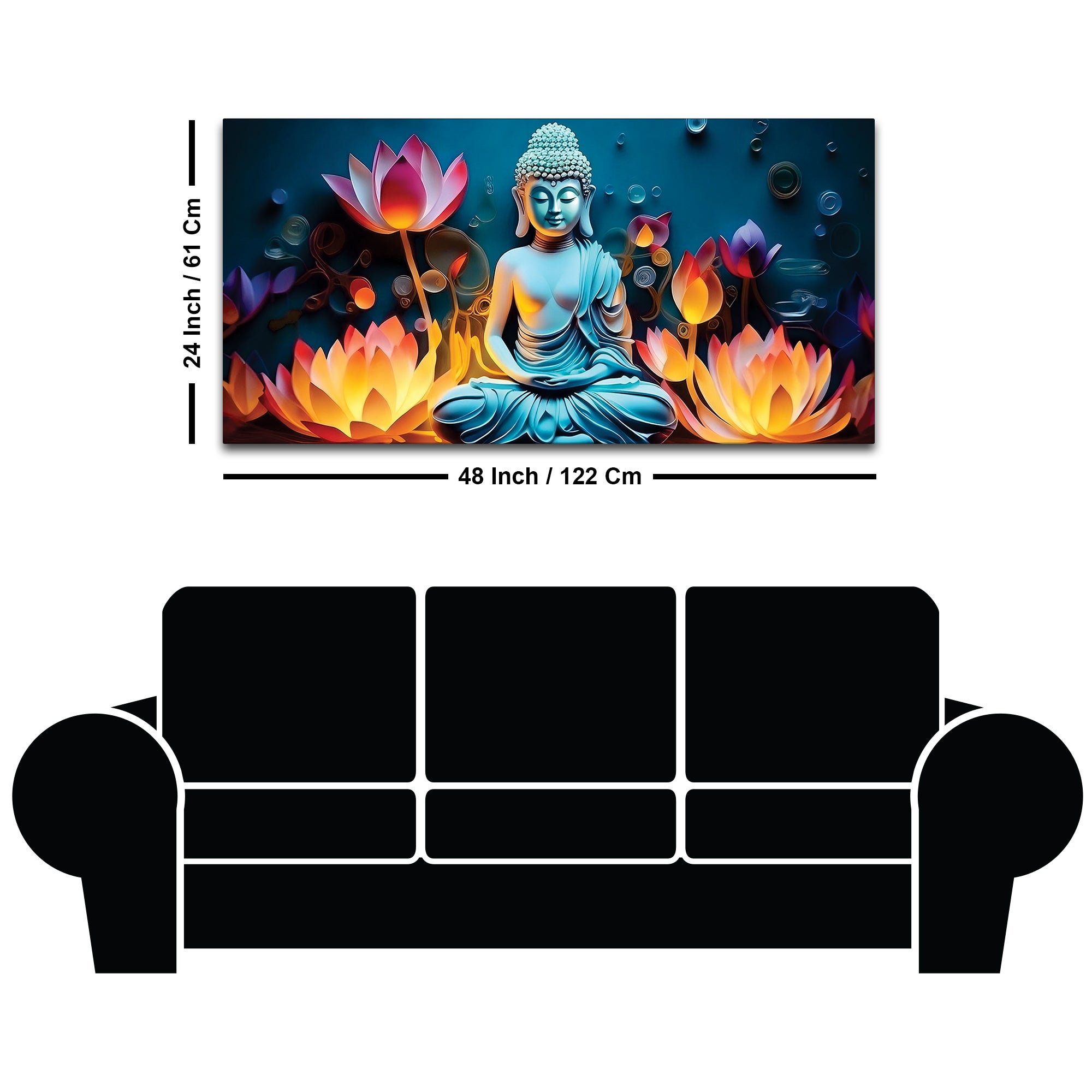 Vastu Buddha Painting for Positive Vibes in Home