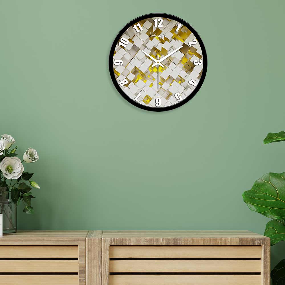 3D Abstract Premium Wall Clock For Living Room