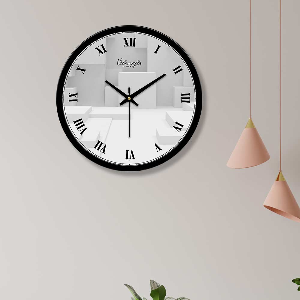 3D Roman Numbers Designer Wall Clock
