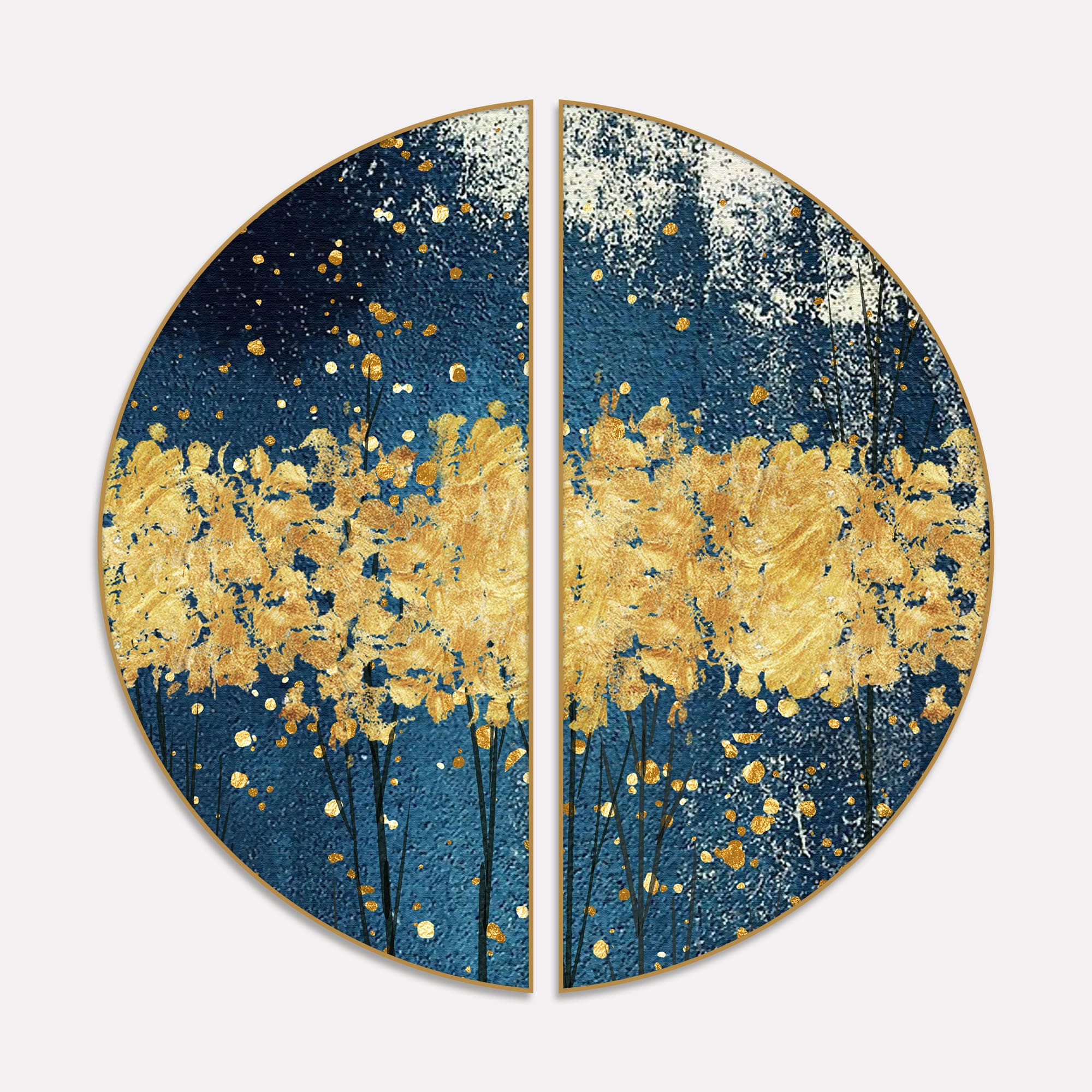 Abstract Porch Golden Background Art Semi