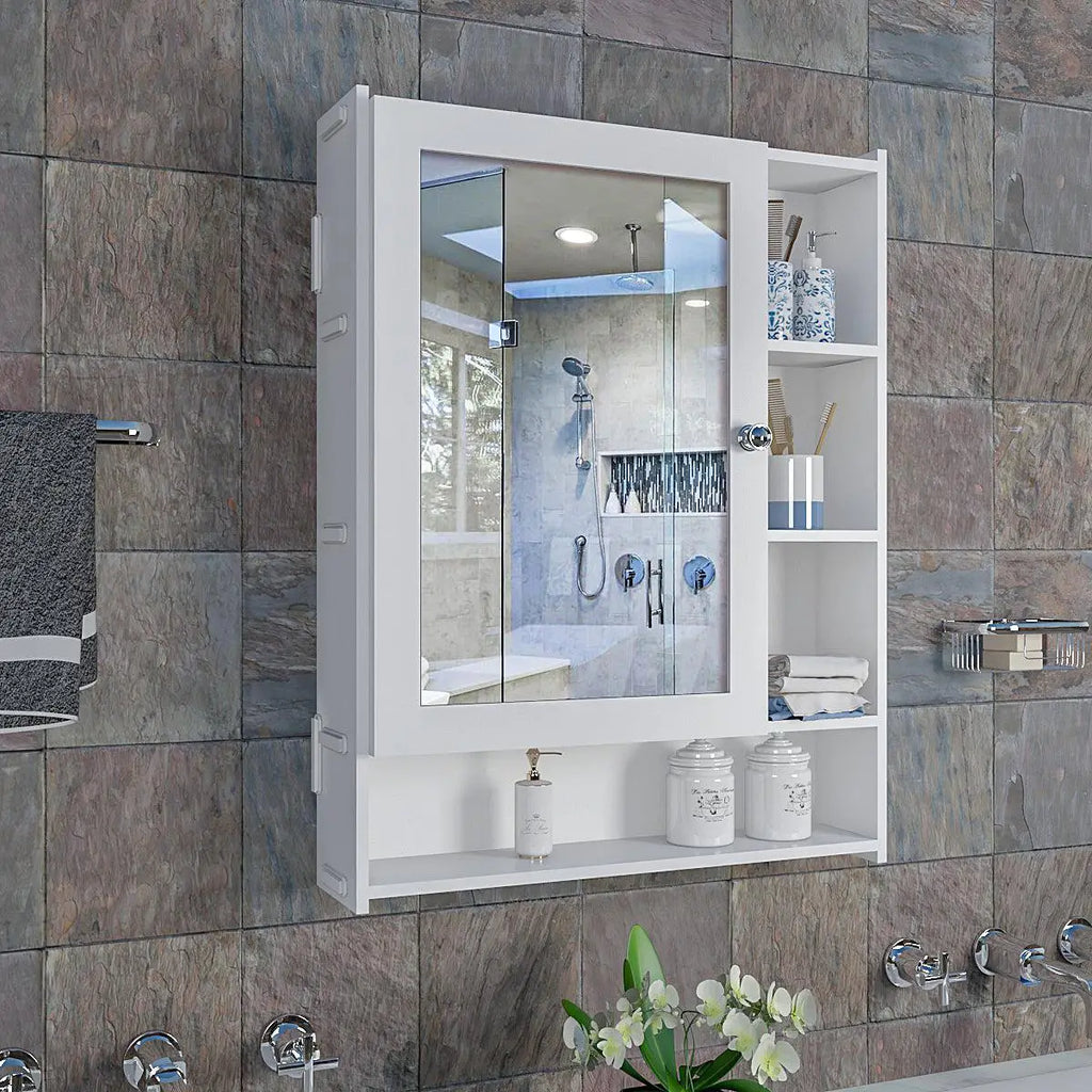 Wooden Bathroom Mirror