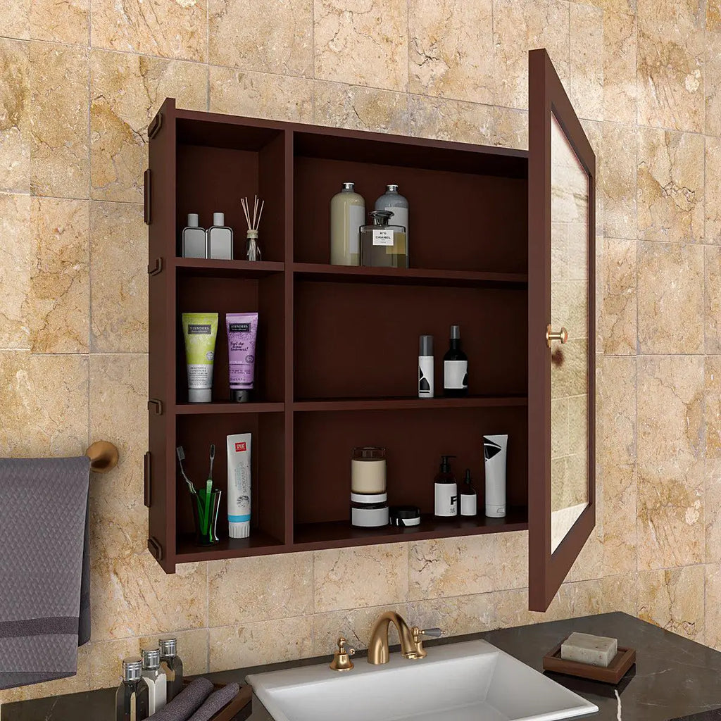 Aesthetic Modern Style Wooden Bathroom Cabinet