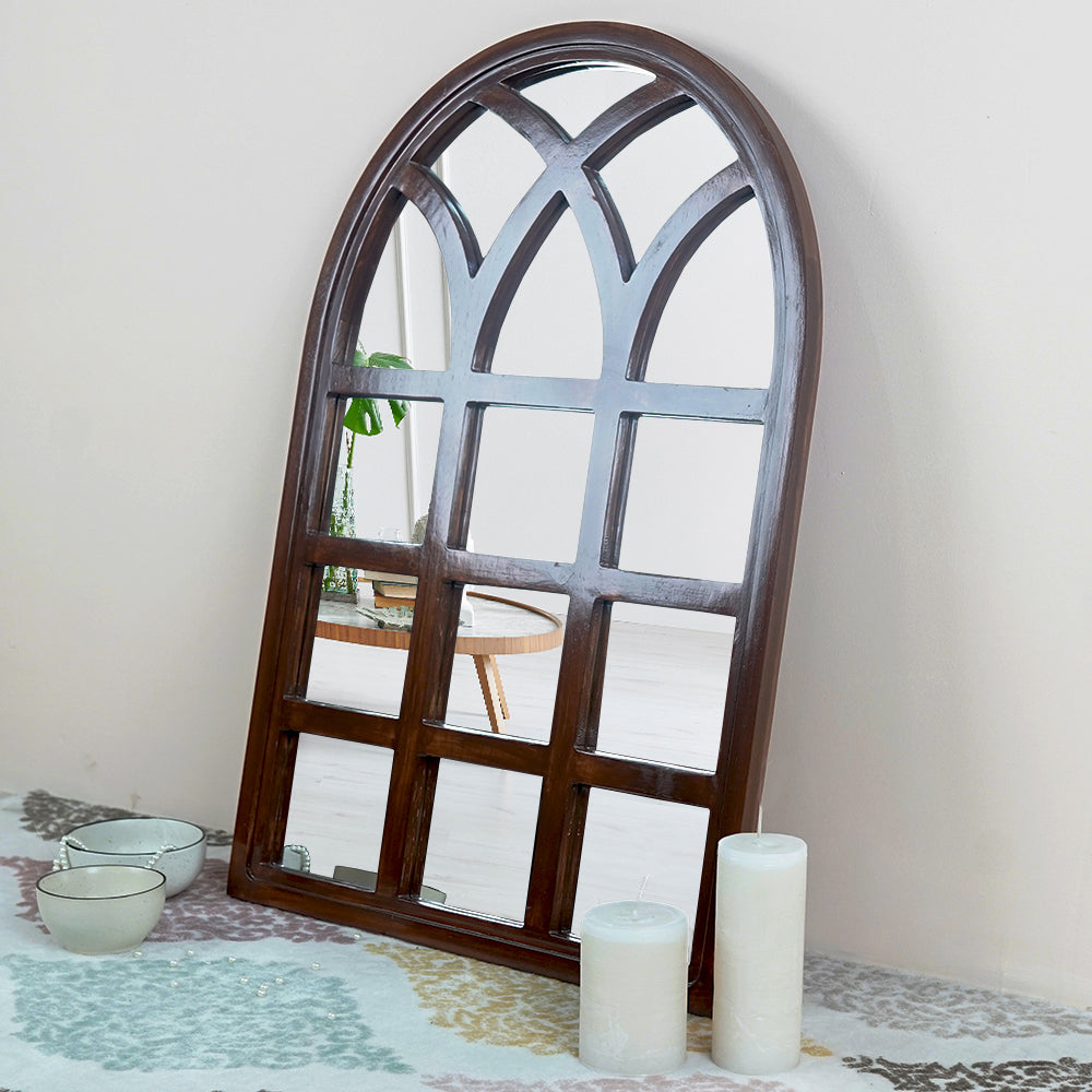 Window Frame Wooden Mirror