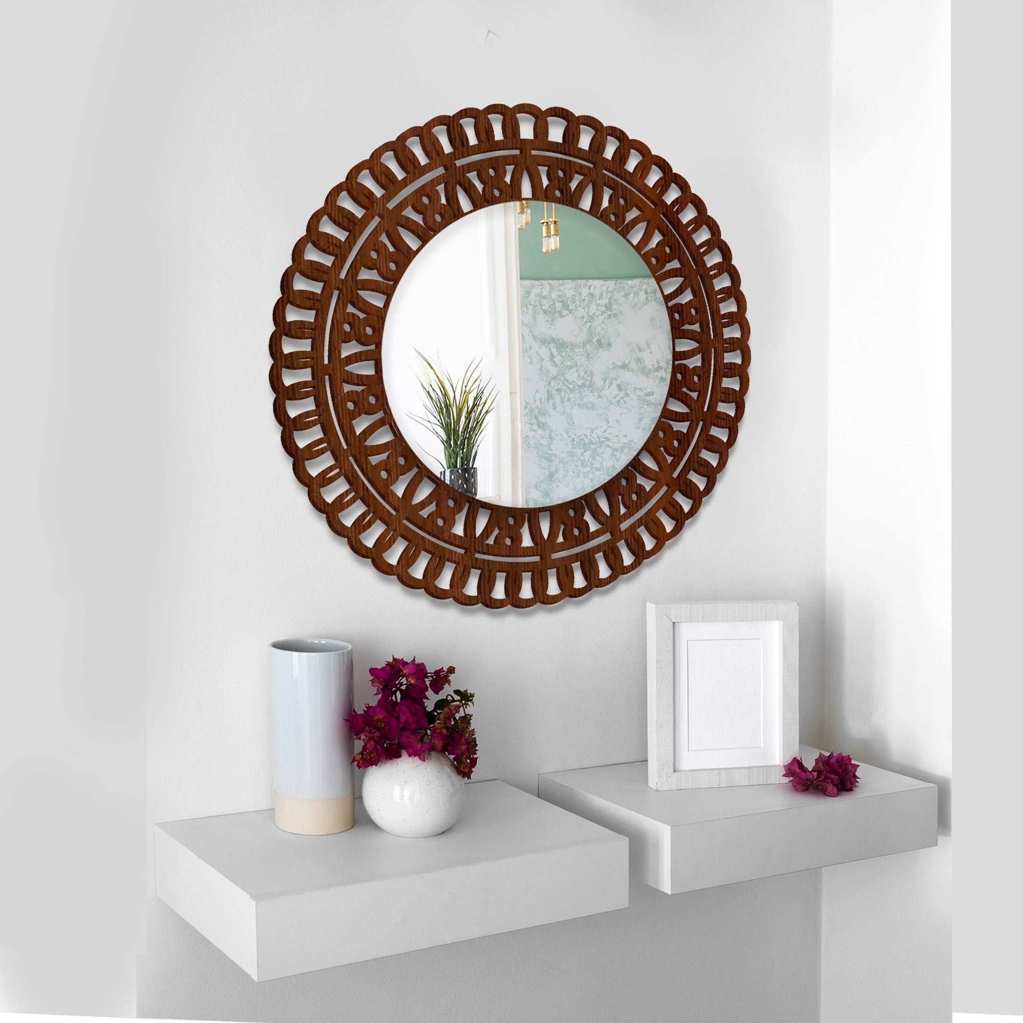 Artistic Designer Round Shape Wall Mirror
