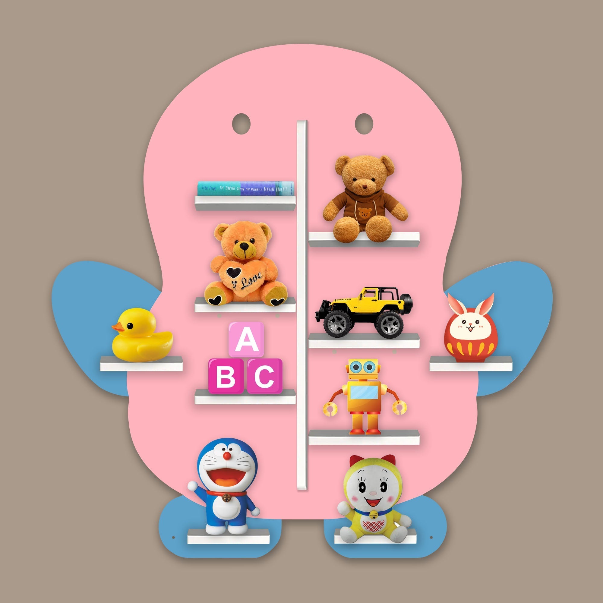 LED Light Wall Shelf for Kids