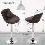 Back Brown Comfy Leatherette Long Chair