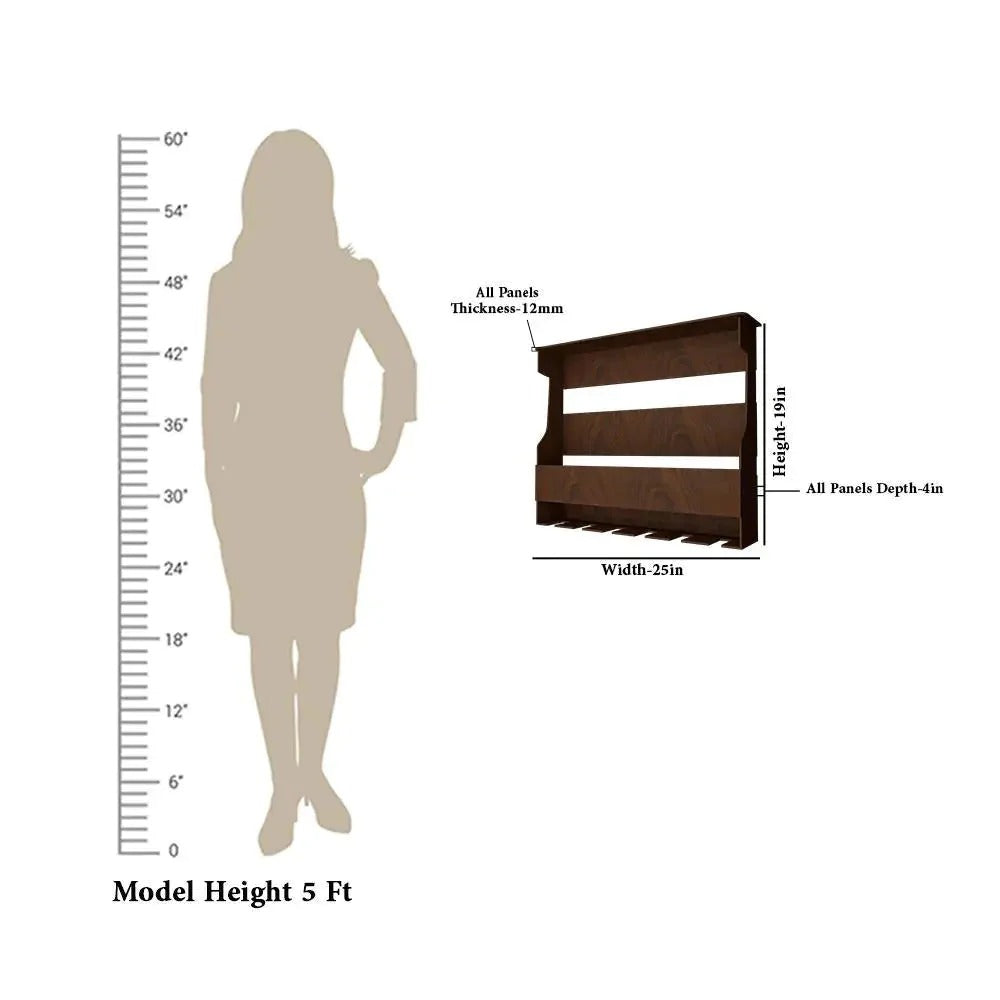 Backlit Design MDF Bar Wall Shelf