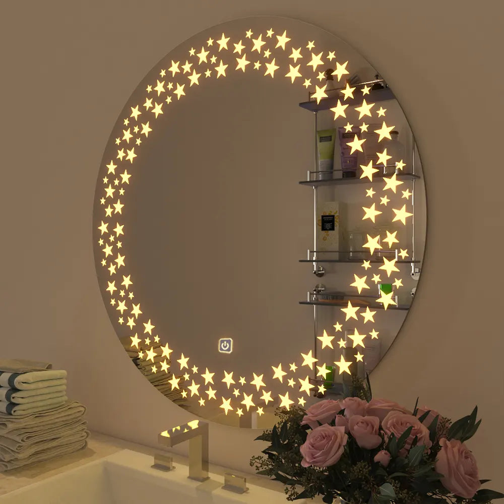 Beautiful Designer Twinkling Stars Bathroom Mirror