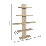 Wooden Multipurpose Stand with Storage Shelves